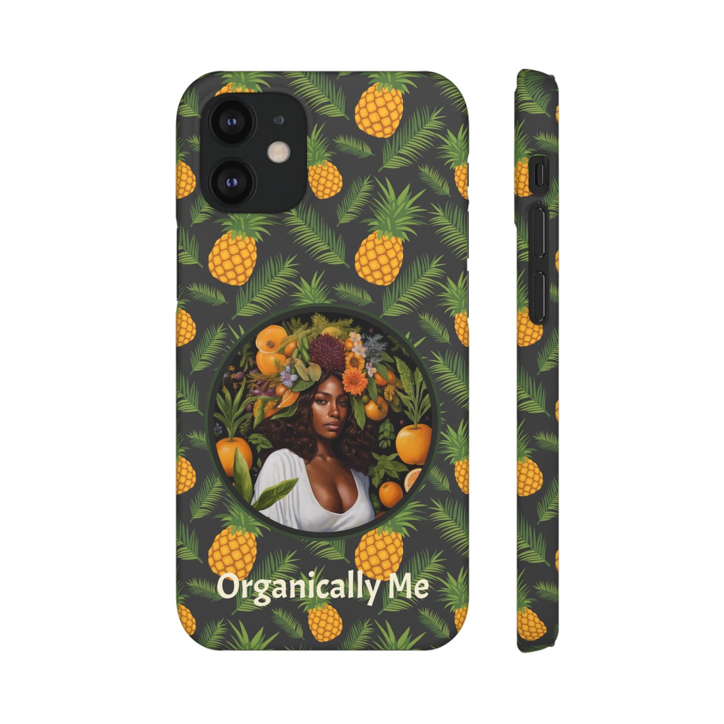 Organically Me A Pineapple Plant Garden Snap Case with Black Woman