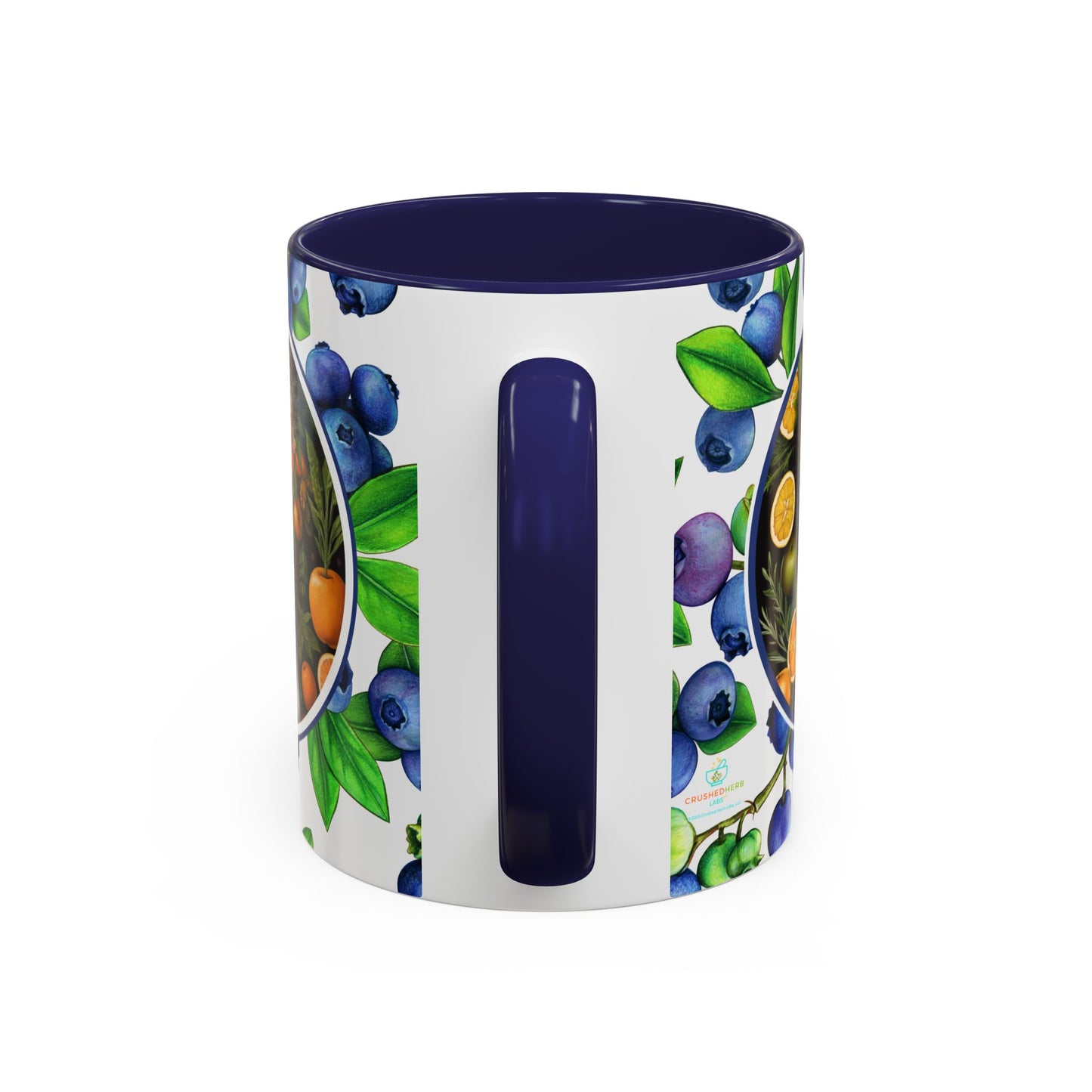 Organically Me Blueberry Plant Garden Vegan Ceramic Plant Mug with Black woman (11oz) 8 Color Combos