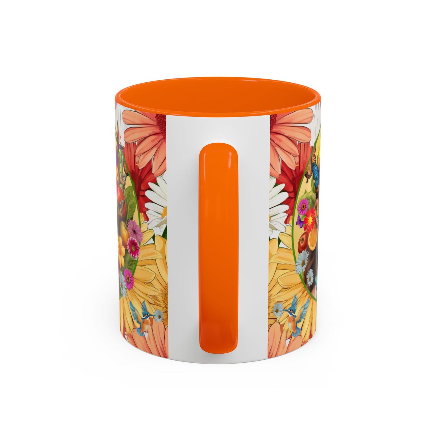 100% Organic Gerber Joy3 Plant Garden Vegan Ceramic Plant Mug with Woman (11oz) 8 Color Combos