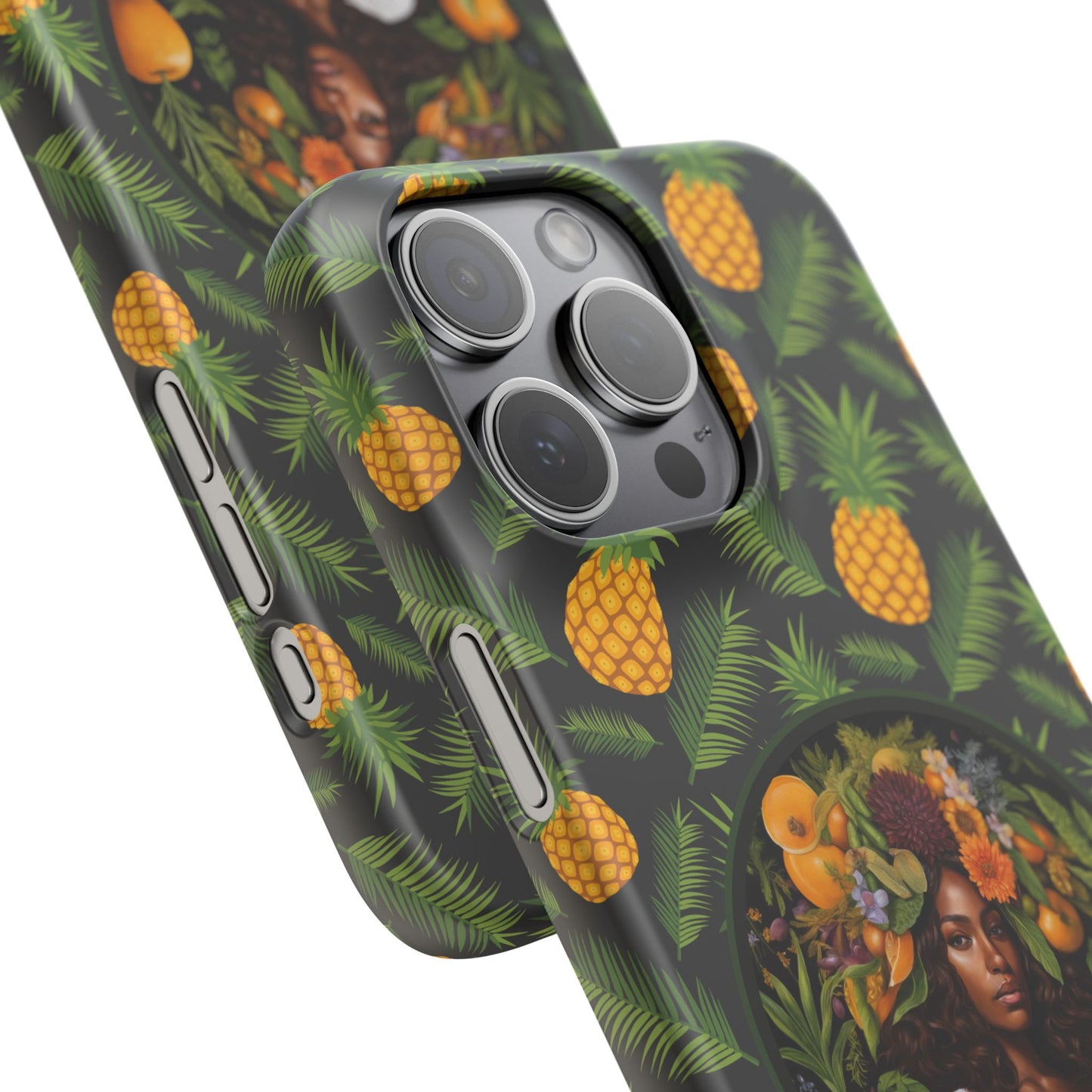 Organically Me A Pineapple Plant Garden Snap Case with Black Woman