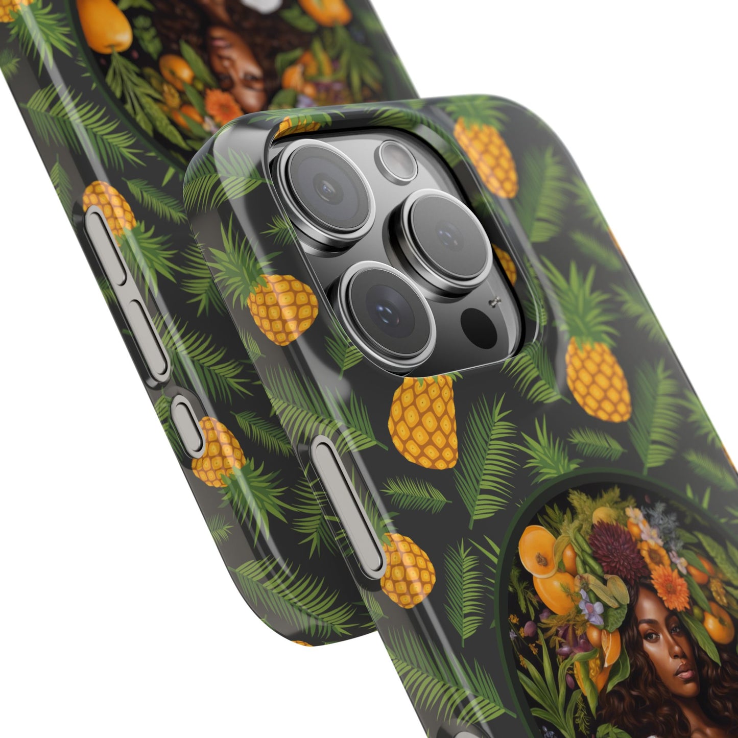 Organically Me A Pineapple Plant Garden Snap Case with Black Woman