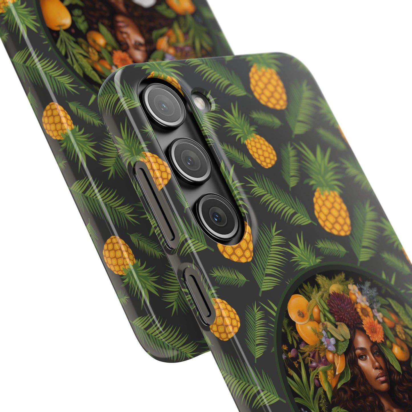 Organically Me A Pineapple Plant Garden Snap Case with Black Woman