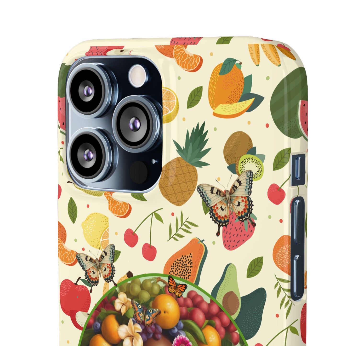 Organically Me Fruit & Veggie Queen Plant Garden Snap Phone Case with Black Woman, for iPhone and Android