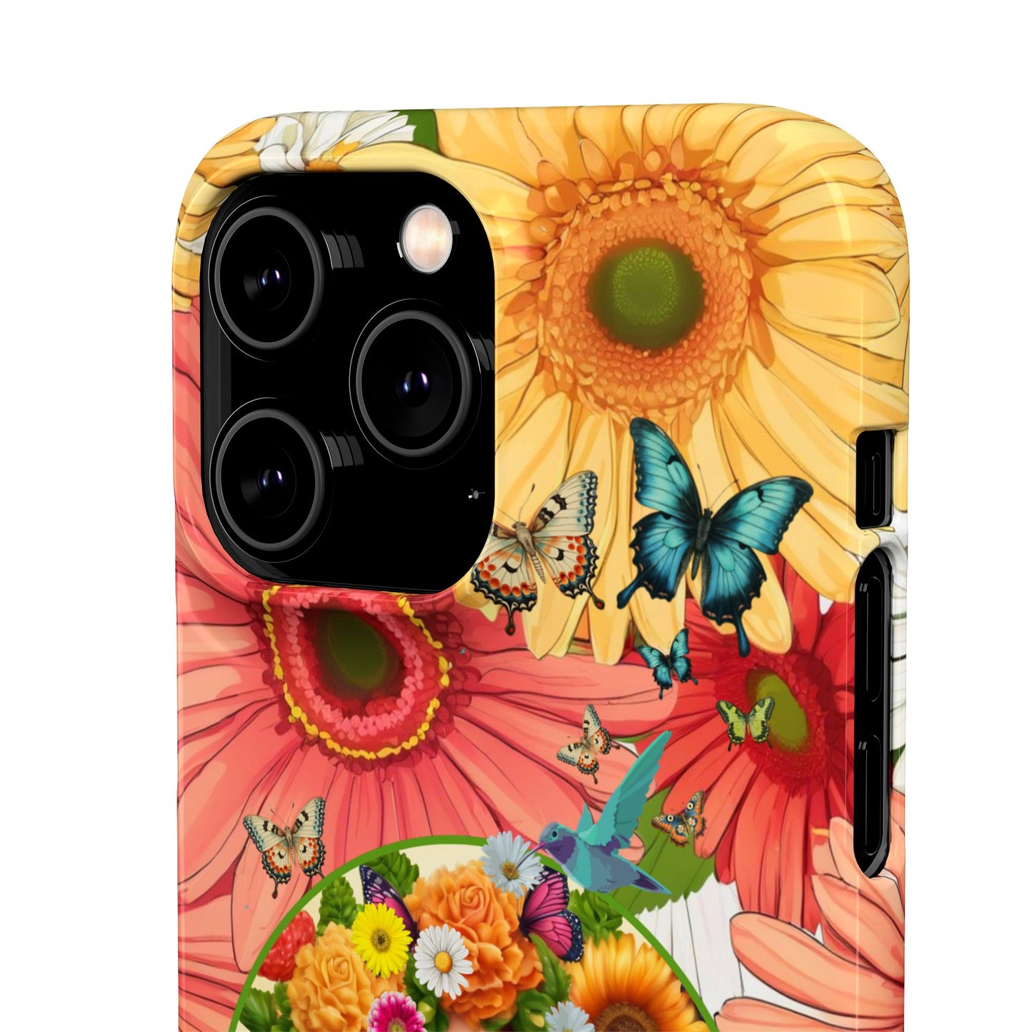 100% Organic Daisy Joy2 Plant Garden Snap Phone Case with Woman, for iPhone and Android