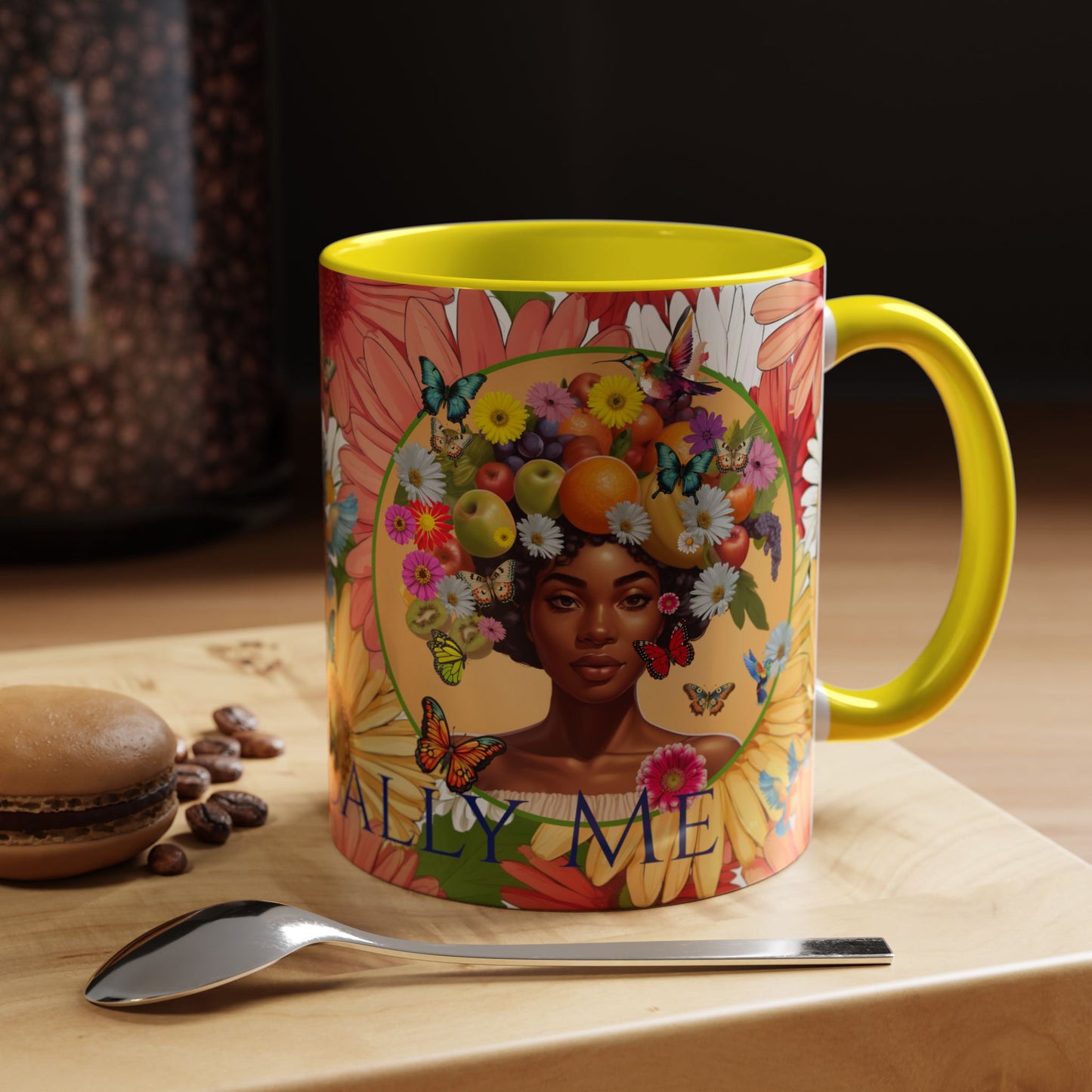 Organically Me Gerber Joy3 Plant Garden Vegan Ceramic Plant Mug with Woman (11oz) 8 Color Combos