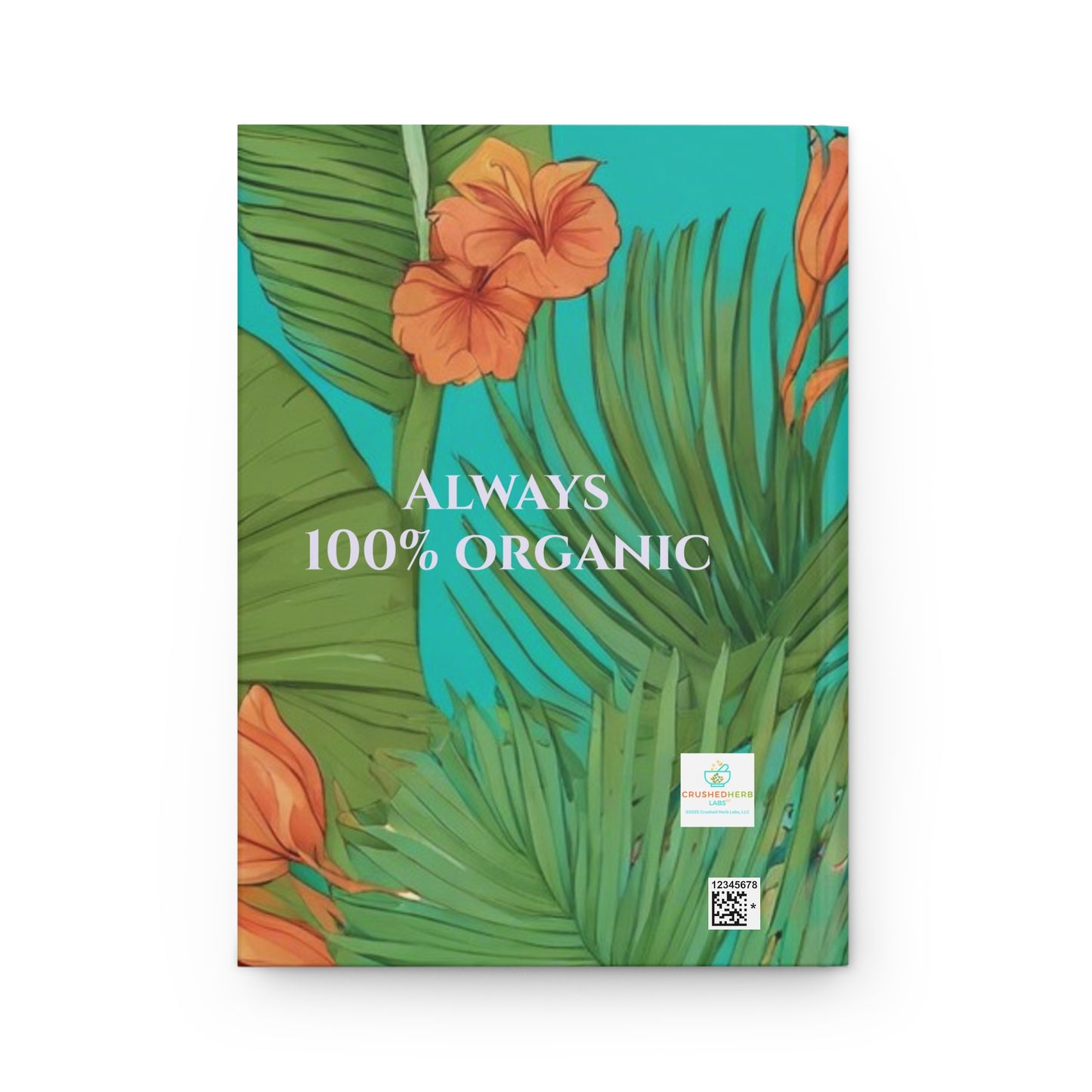 Organically Me A Caribbean Regina Hibiscus Plant, Garden & Vegan Hardcover PERSONALIZABLE Journal, Matte 150 pages
