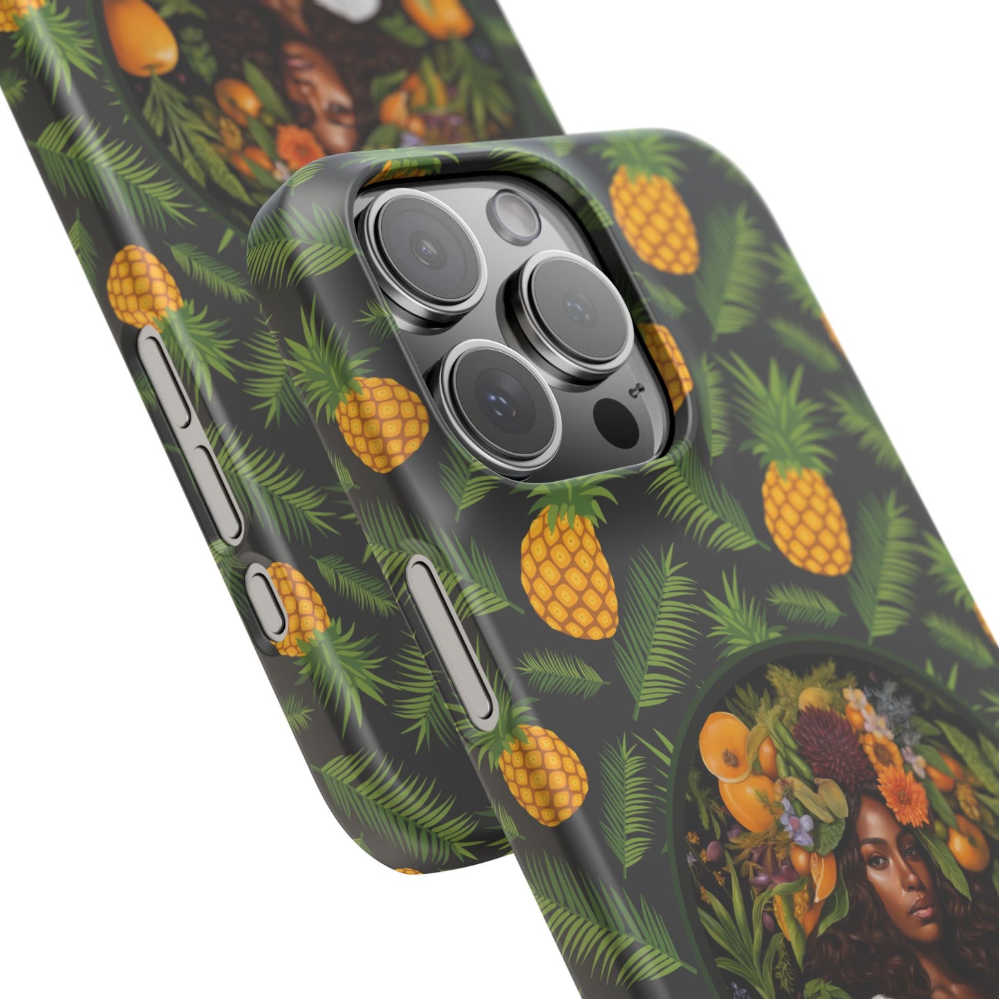 Organically Me A Pineapple Plant Garden Snap Case with Black Woman