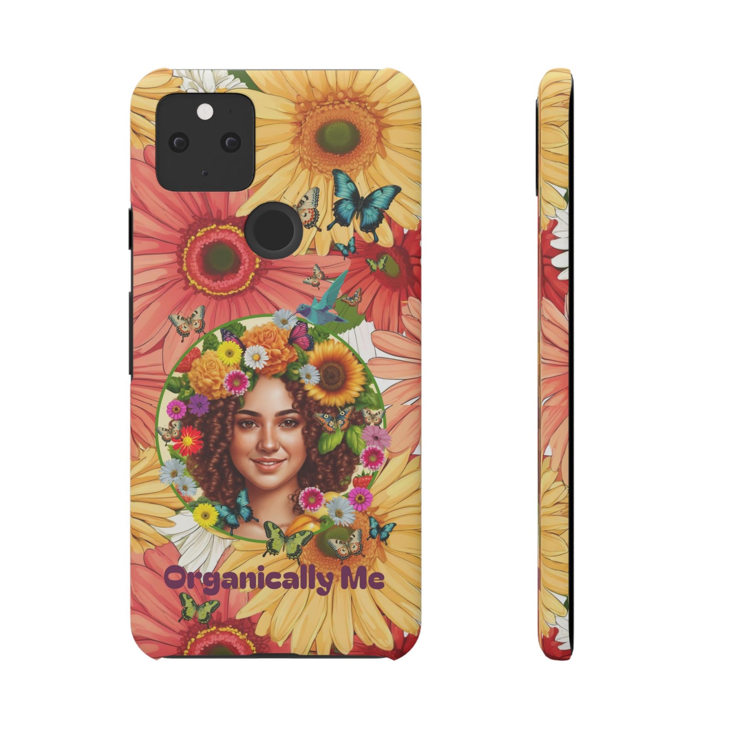 100% Organic Daisy Joy2 Plant Garden Snap Phone Case with Woman, for iPhone and Android