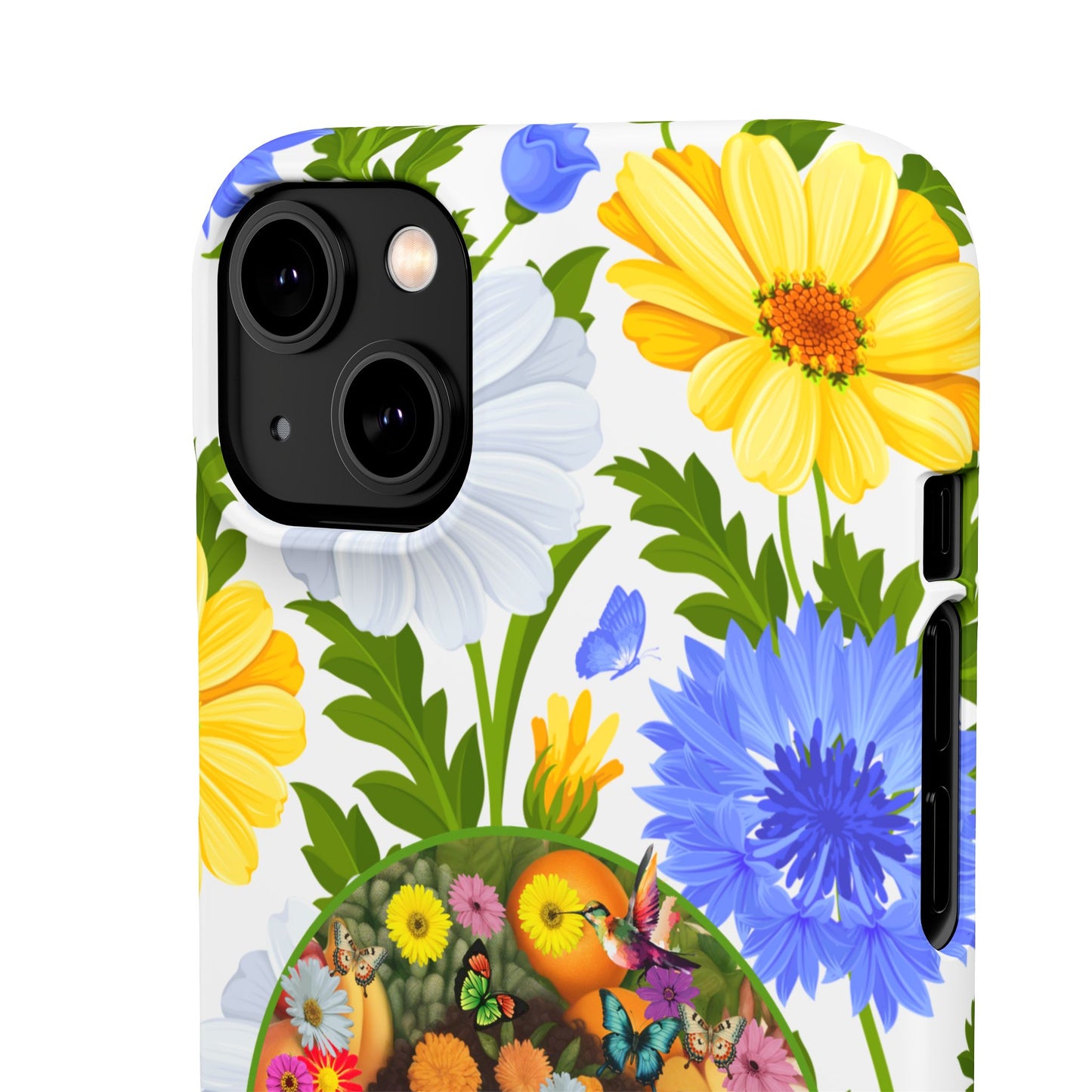 100% Organic Purple Plant Garden Snap Phone Case with Black Woman, for iPhone and Android