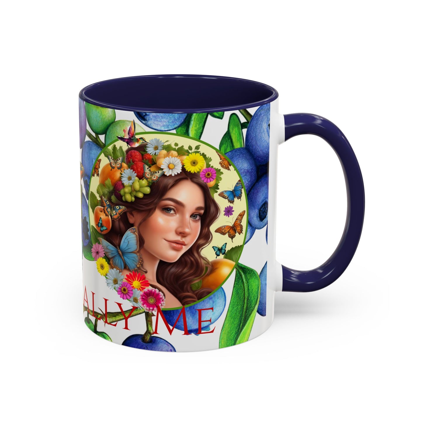 Organically Me Blueberry Bella Plant2 Garden Vegan Ceramic Plant Mug with (11oz) 8 Color Combos