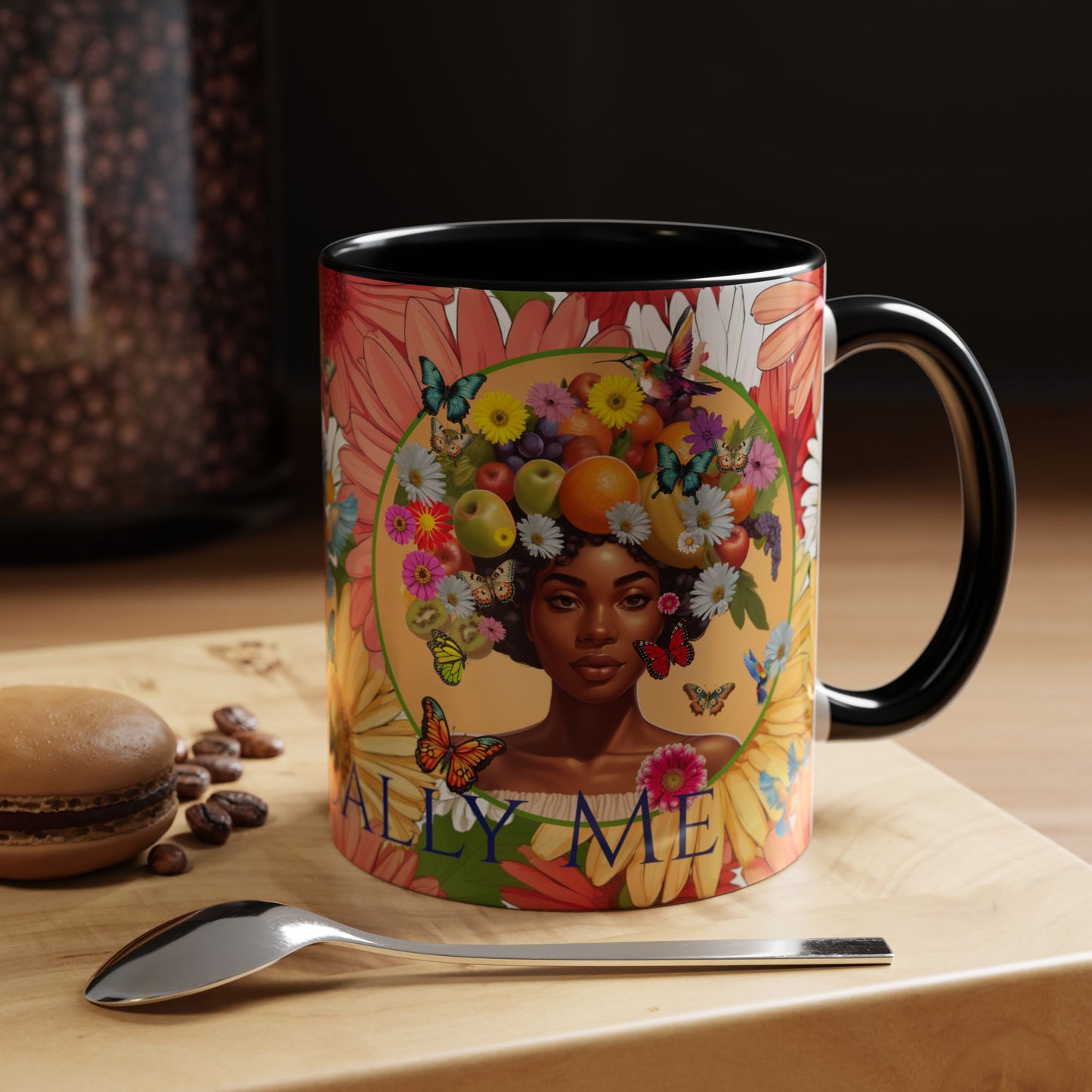 Organically Me Gerber Joy3 Plant Garden Vegan Ceramic Plant Mug with Woman (11oz) 8 Color Combos