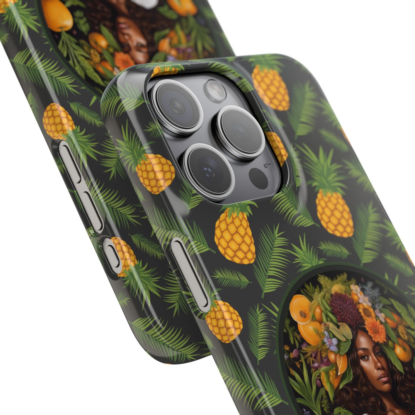 Organically Me A Pineapple Plant Garden Snap Case with Black Woman