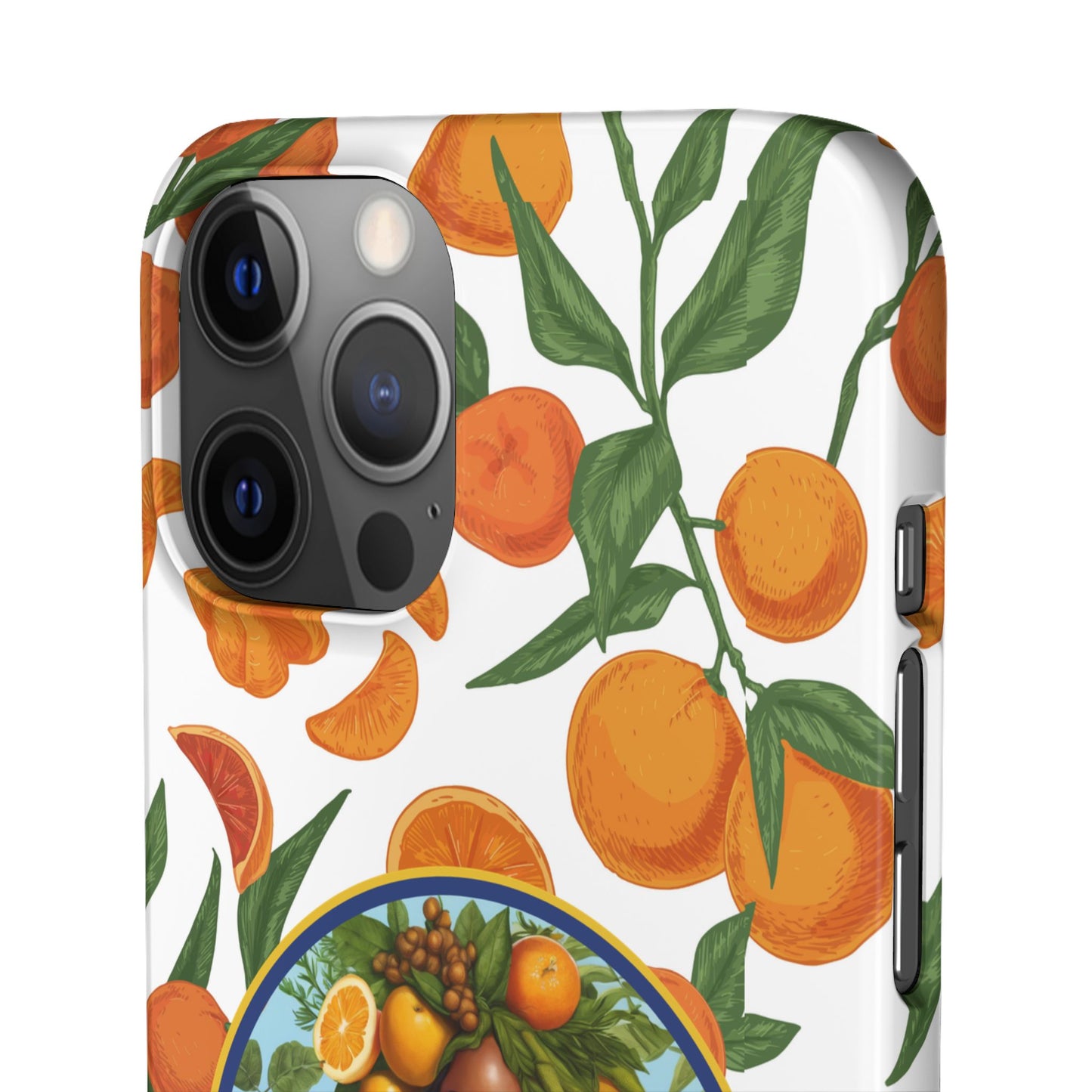100% Organic Orange Plant Garden Snap Phone Case with Black Woman, Veggie Chic for Androids and iPhone models