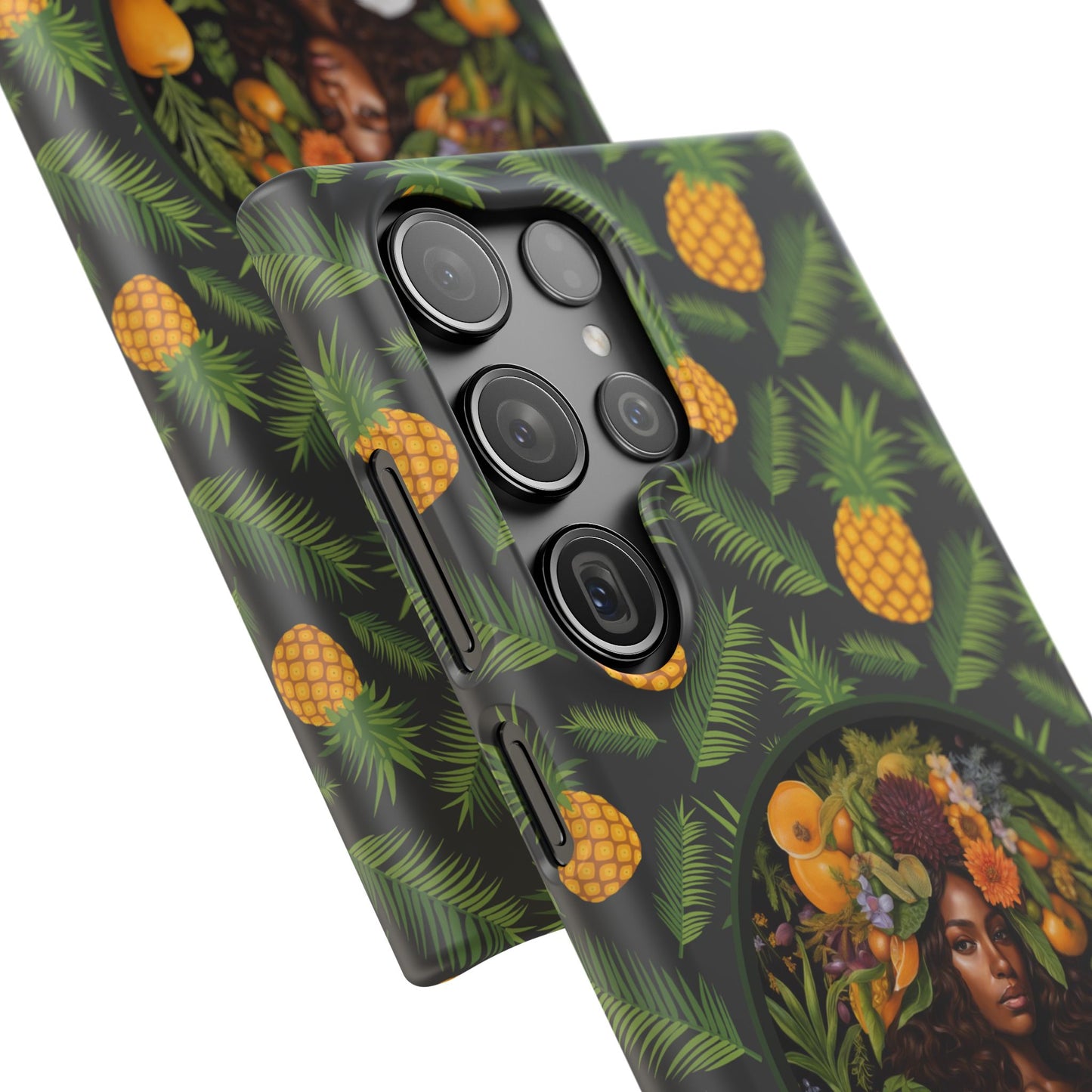 Organically Me A Pineapple Plant Garden Snap Case with Black Woman