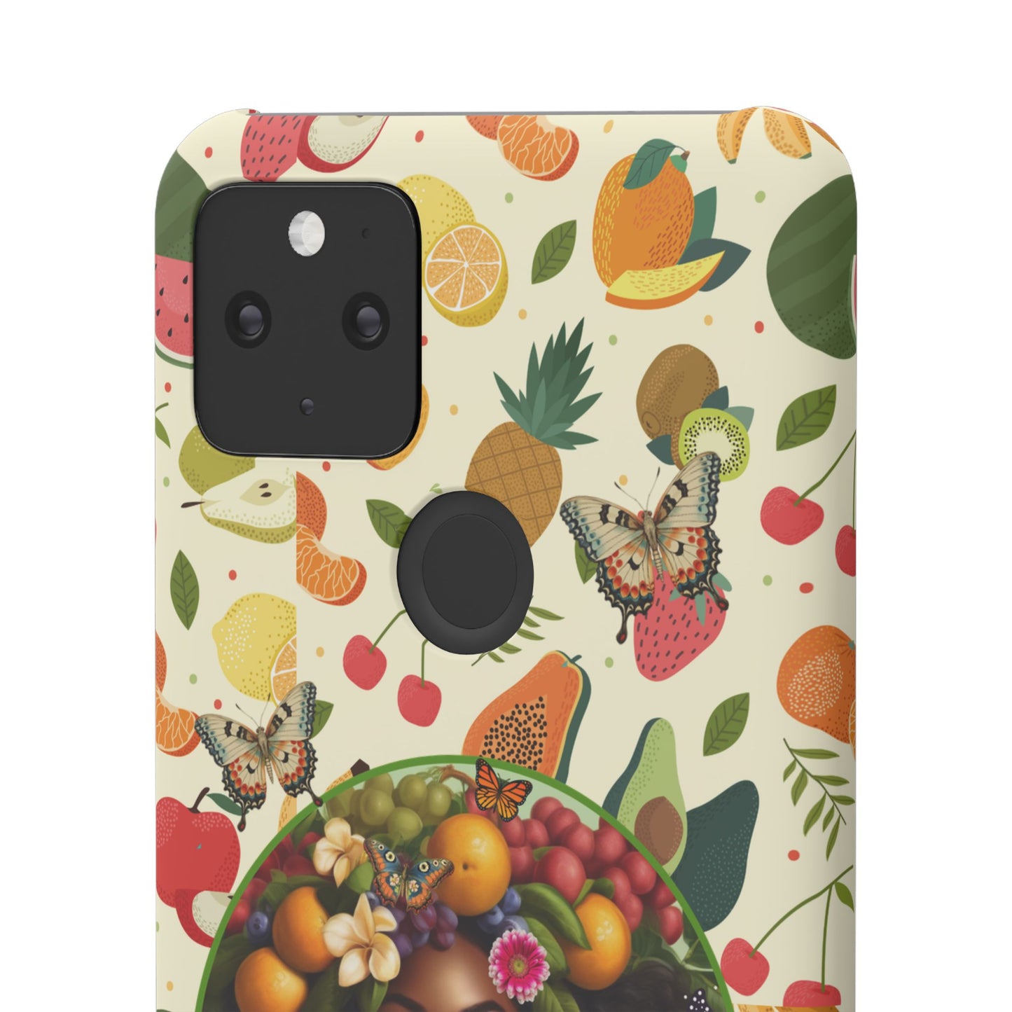 Organically Me Fruit & Veggie Queen Plant Garden Snap Phone Case with Black Woman, for iPhone and Android