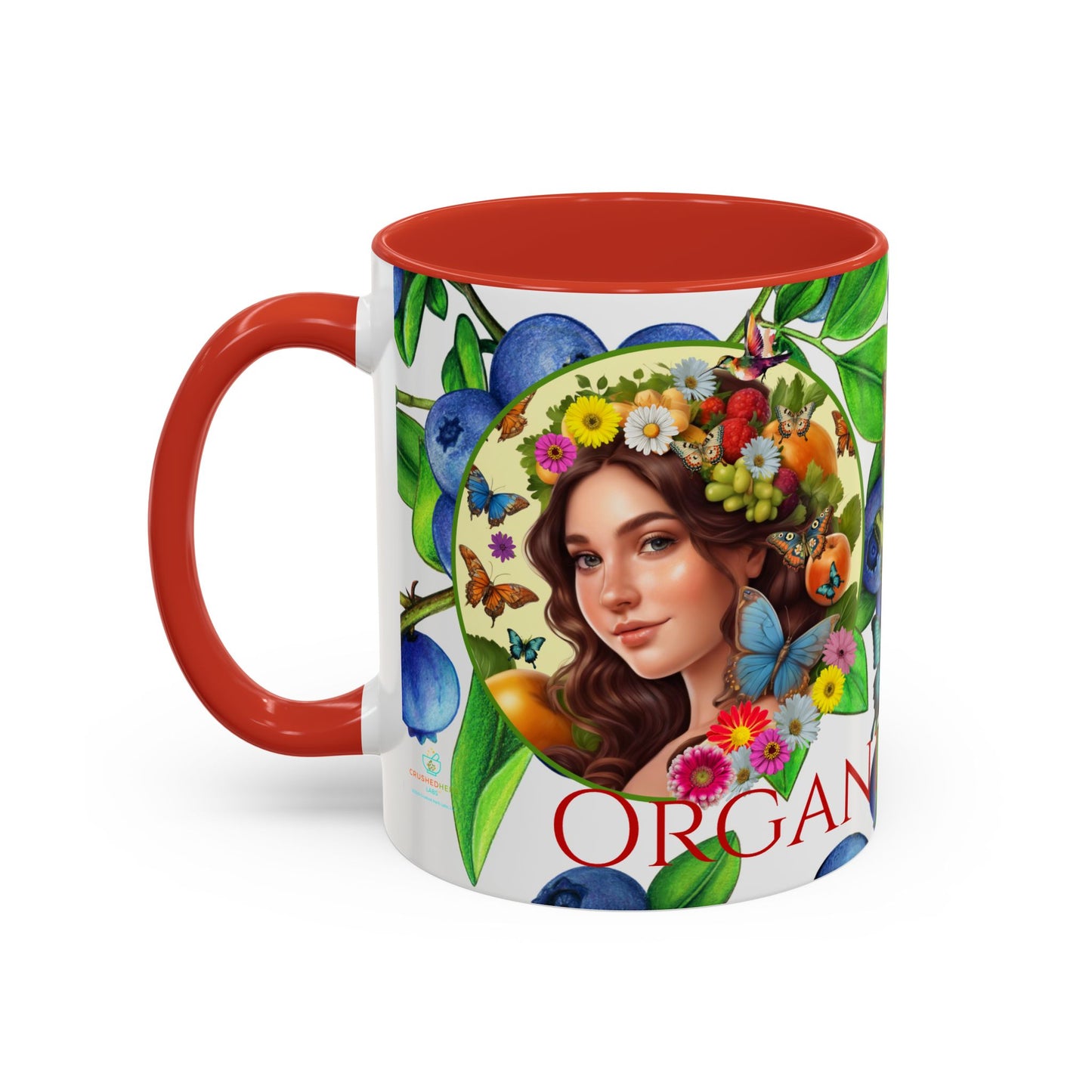 Organically Me Blueberry Bella Plant2 Garden Vegan Ceramic Plant Mug with (11oz) 8 Color Combos