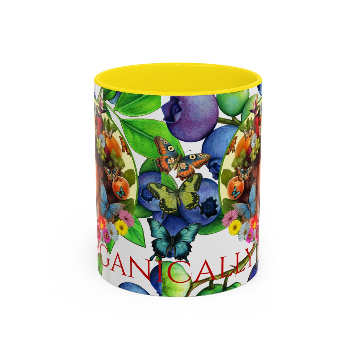 Organically Me Blueberry Bella Plant2 Garden Vegan Ceramic Plant Mug with (11oz) 8 Color Combos