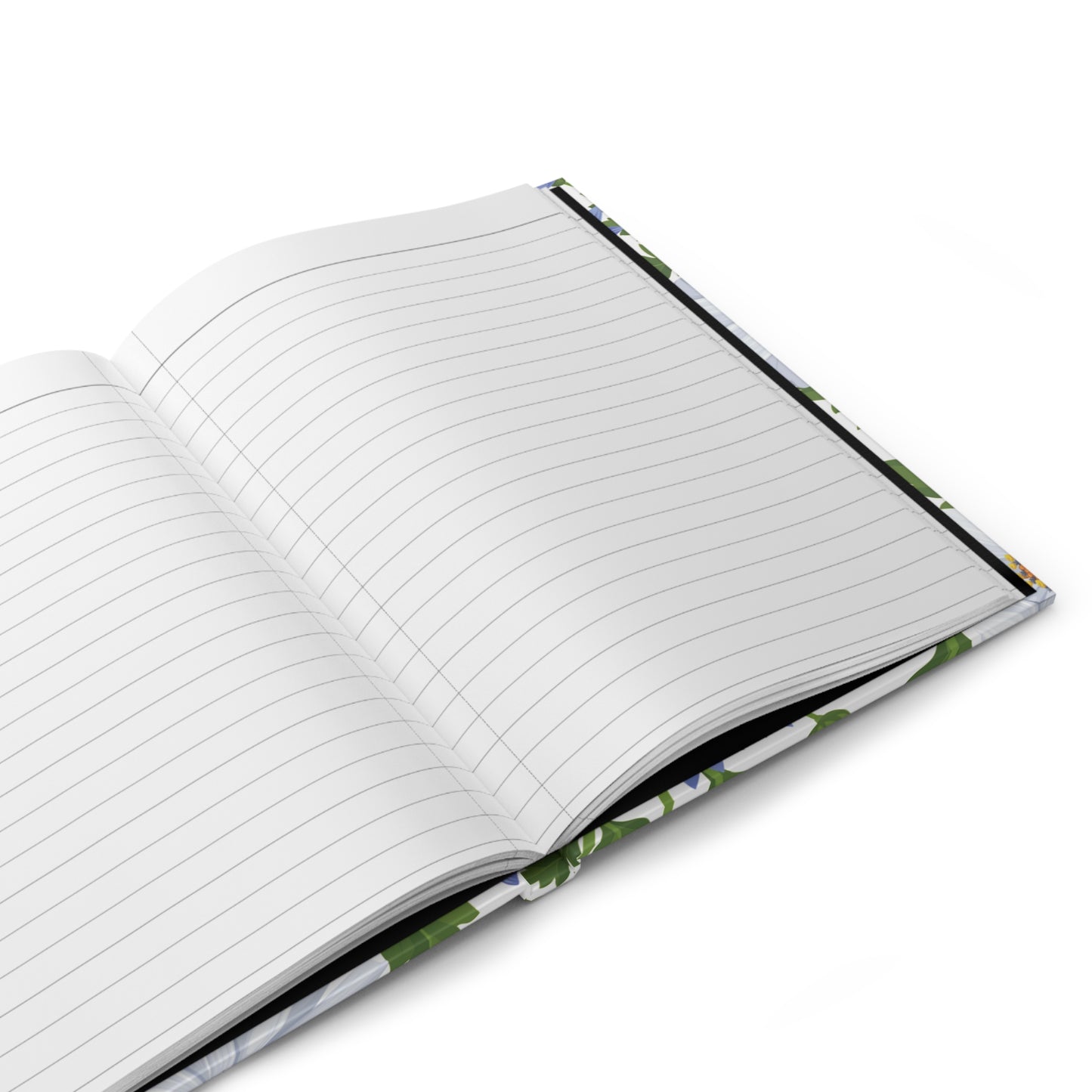 Organically Me Blue & Yellow Daisy Plant, Garden & Vegan Hardcover Journal, Able to be Personalized, 150 pages, Black women