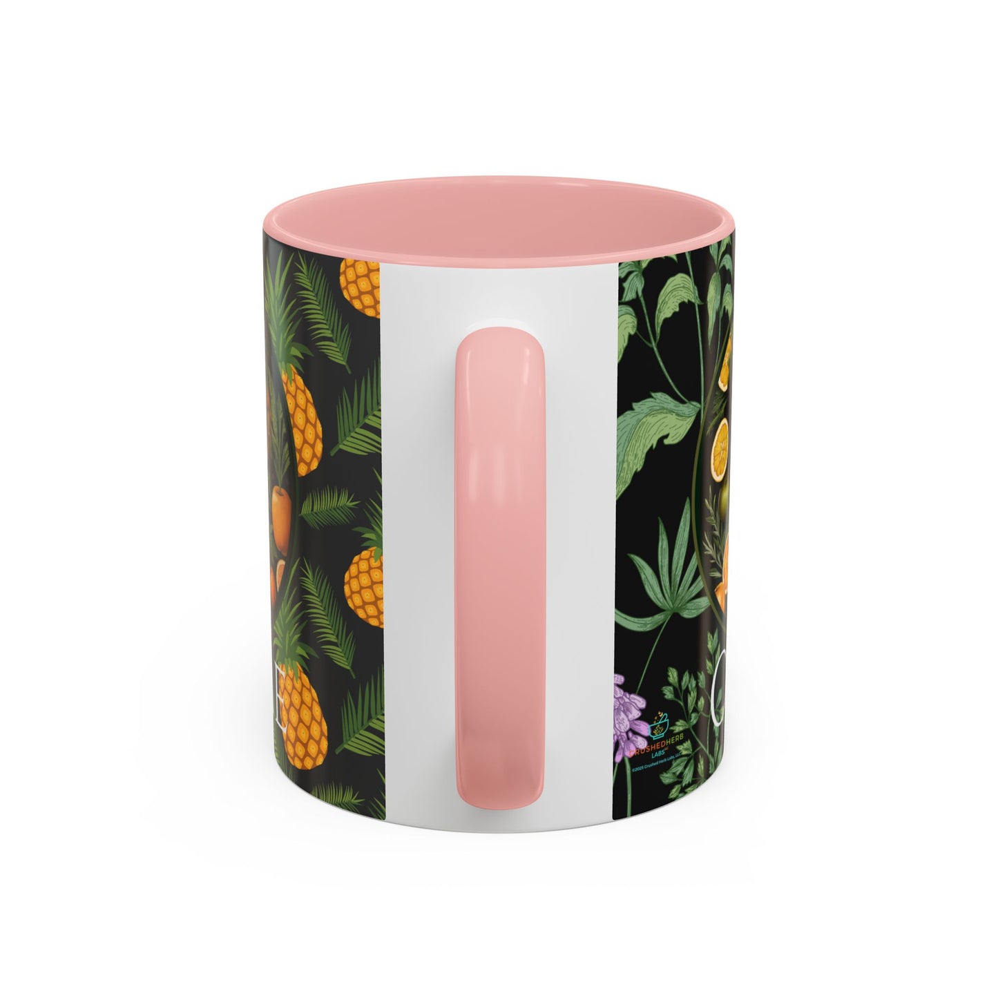 Organically Me A Pineapple Plant Garden Vegan Ceramic Plant Mug with Black woman (11oz)