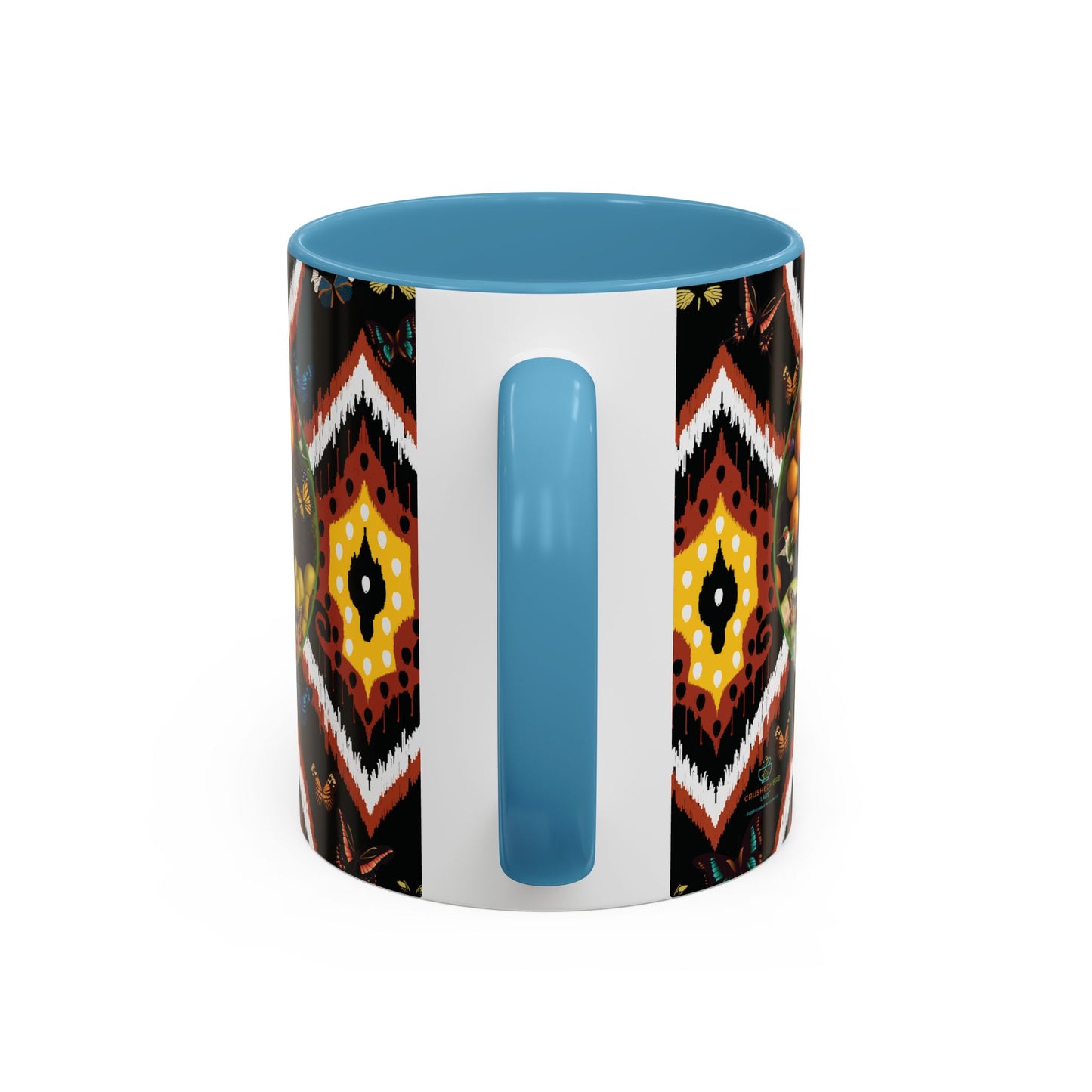 Organically Me A.1 Tribal Butterfly Plant Garden Vegan Ceramic Plant Mug with Black woman (11oz) 8 Color Combos