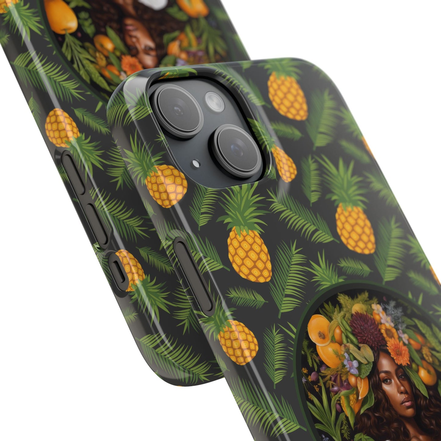 Organically Me A Pineapple Plant Garden Snap Case with Black Woman