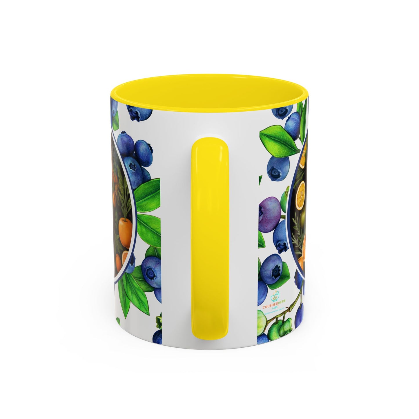Organically Me Blueberry Plant Garden Vegan Ceramic Plant Mug with Black woman (11oz) 8 Color Combos