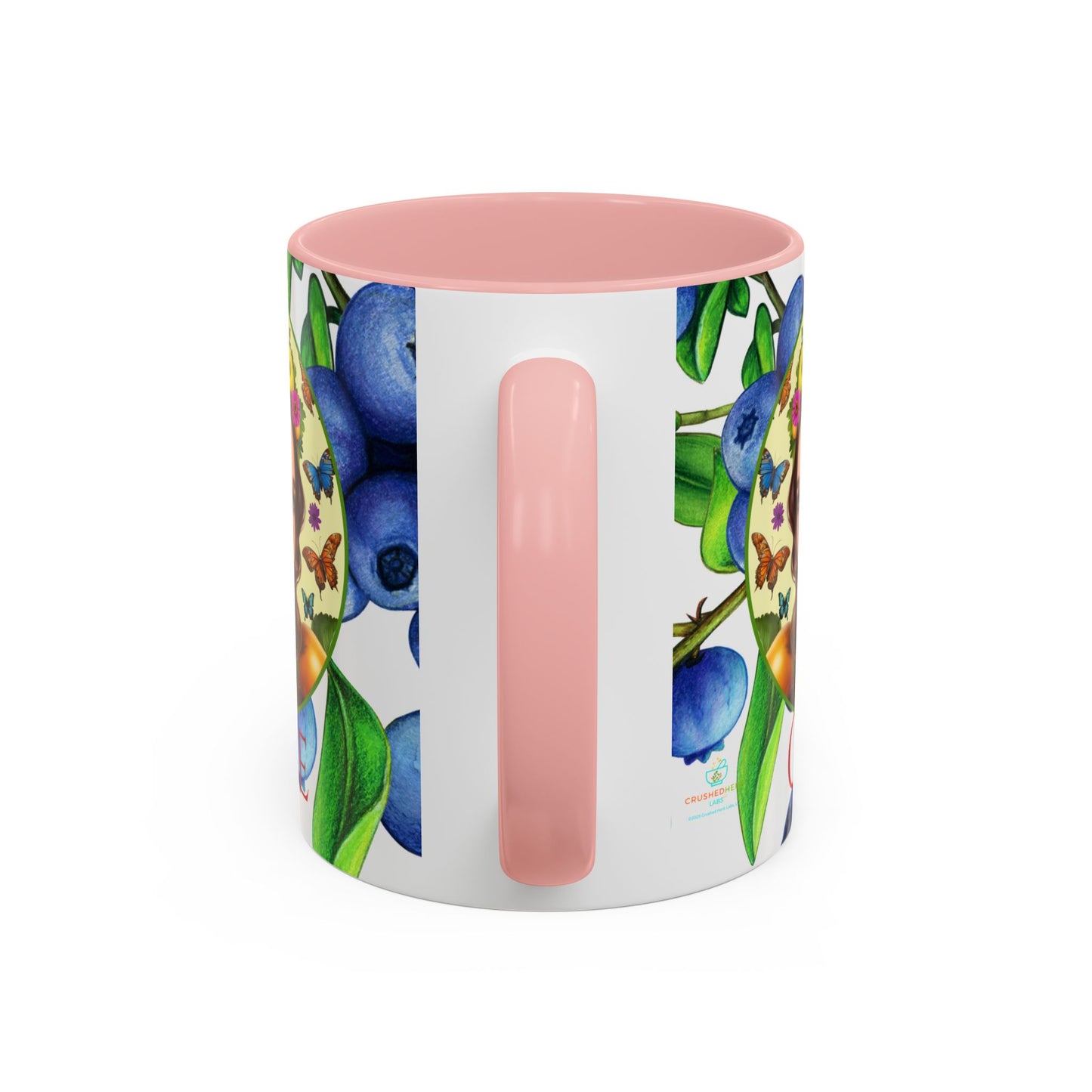 Organically Me Blueberry Bella Plant2 Garden Vegan Ceramic Plant Mug with (11oz) 8 Color Combos