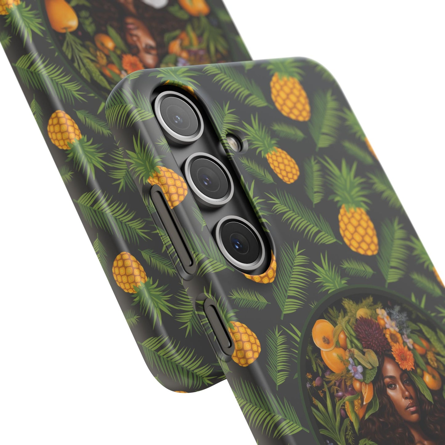 Organically Me A Pineapple Plant Garden Snap Case with Black Woman