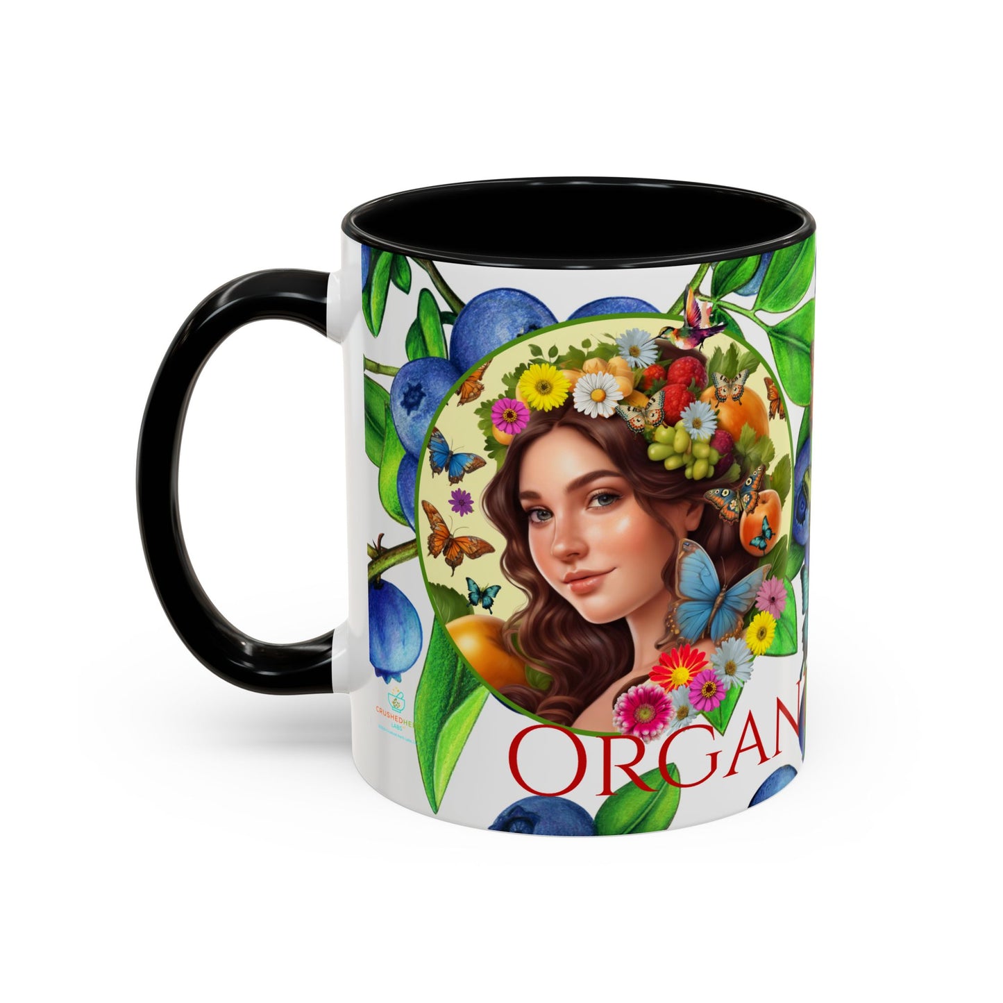 Organically Me Blueberry Bella Plant2 Garden Vegan Ceramic Plant Mug with (11oz) 8 Color Combos