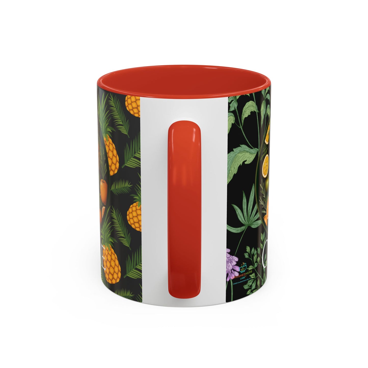 Organically Me A Pineapple Plant Garden Vegan Ceramic Plant Mug with Black woman (11oz)