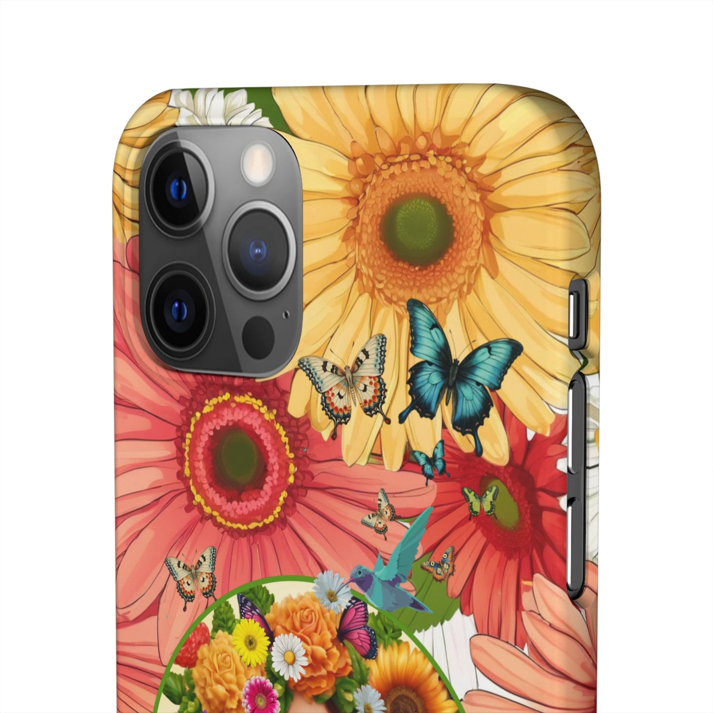 100% Organic Daisy Joy2 Plant Garden Snap Phone Case with Woman, for iPhone and Android