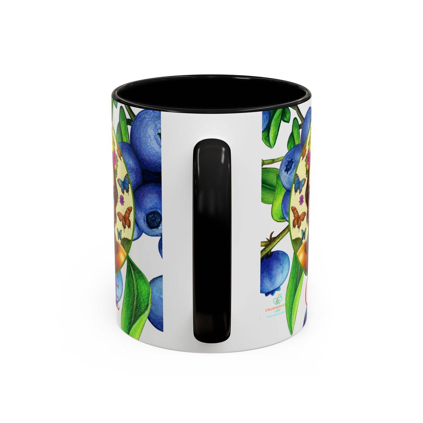 Organically Me Blueberry Bella Plant2 Garden Vegan Ceramic Plant Mug with (11oz) 8 Color Combos