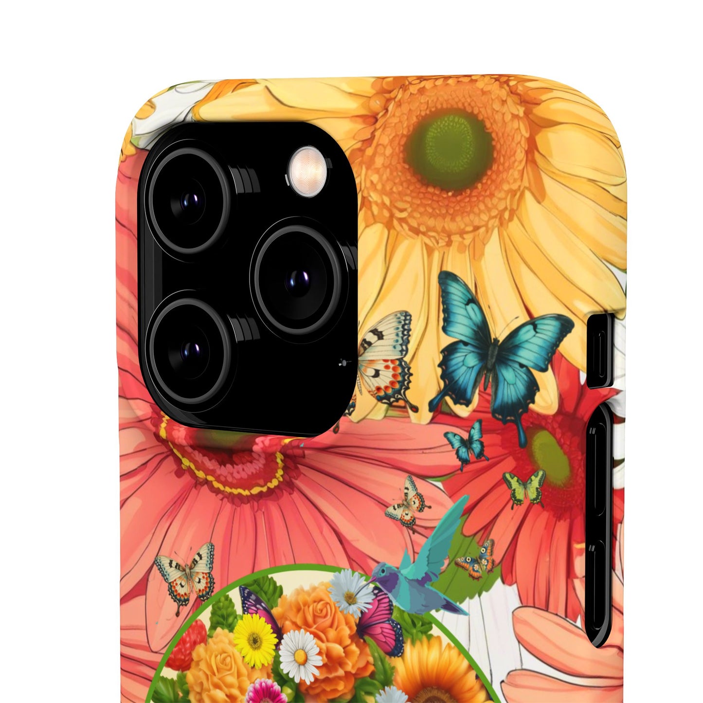 100% Organic Daisy Joy2 Plant Garden Snap Phone Case with Woman, for iPhone and Android