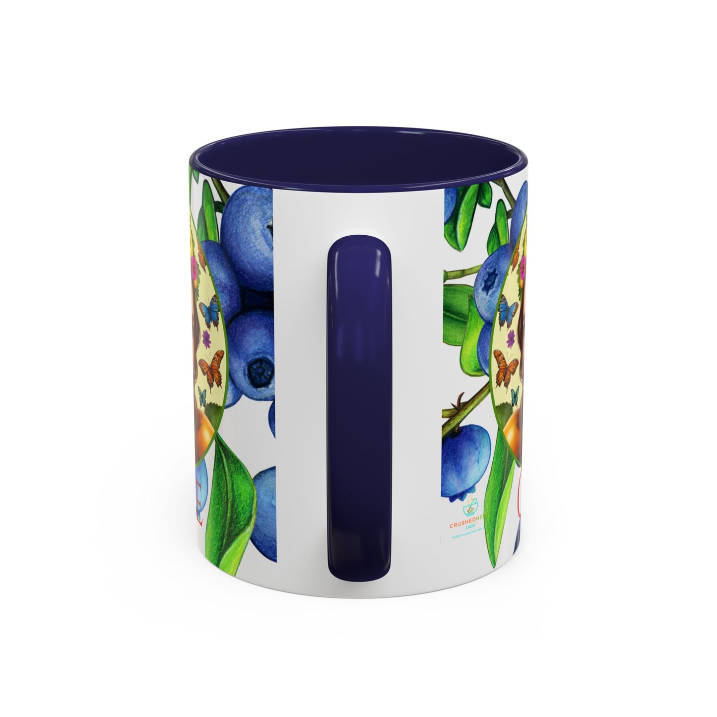 Organically Me Blueberry Bella Plant2 Garden Vegan Ceramic Plant Mug with (11oz) 8 Color Combos