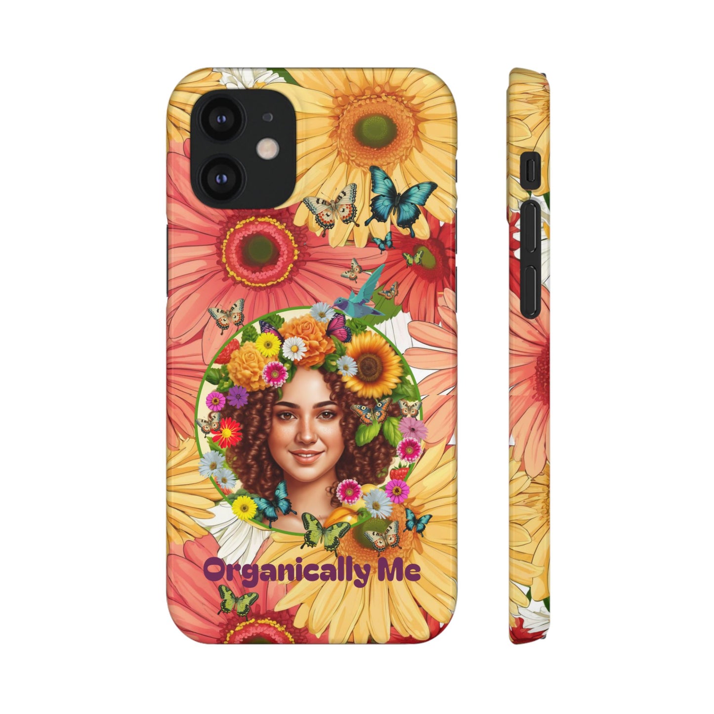 100% Organic Daisy Joy2 Plant Garden Snap Phone Case with Woman, for iPhone and Android