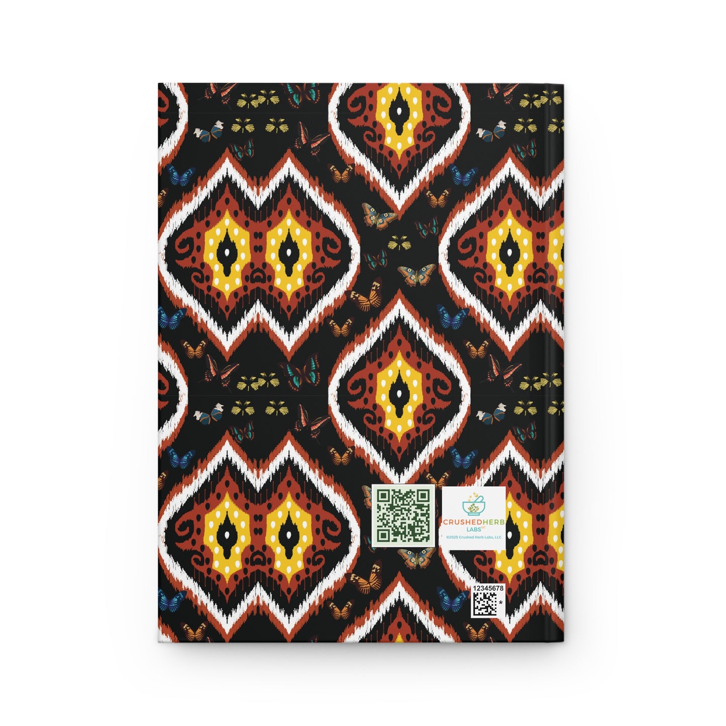 Organically Me A Tribal Butterfly2 Plant Garden & Vegan Hardcover Journal, Matte 150 pages, May be PERSONALIZED