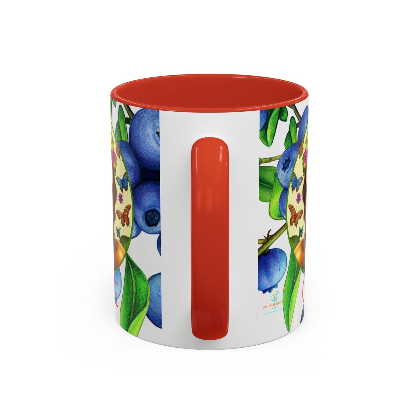 Organically Me Blueberry Bella Plant2 Garden Vegan Ceramic Plant Mug with (11oz) 8 Color Combos