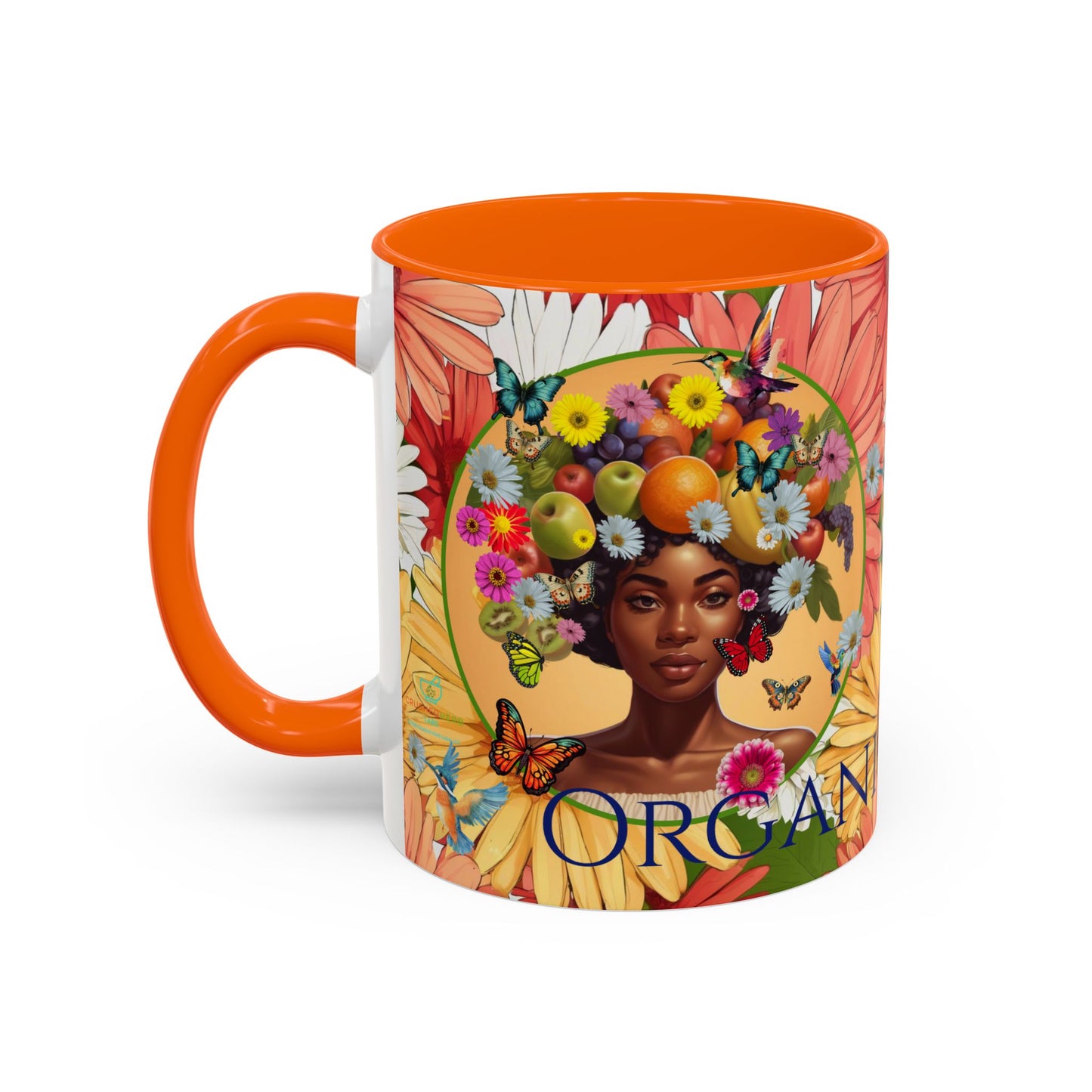Organically Me Gerber Joy3 Plant Garden Vegan Ceramic Plant Mug with Woman (11oz) 8 Color Combos
