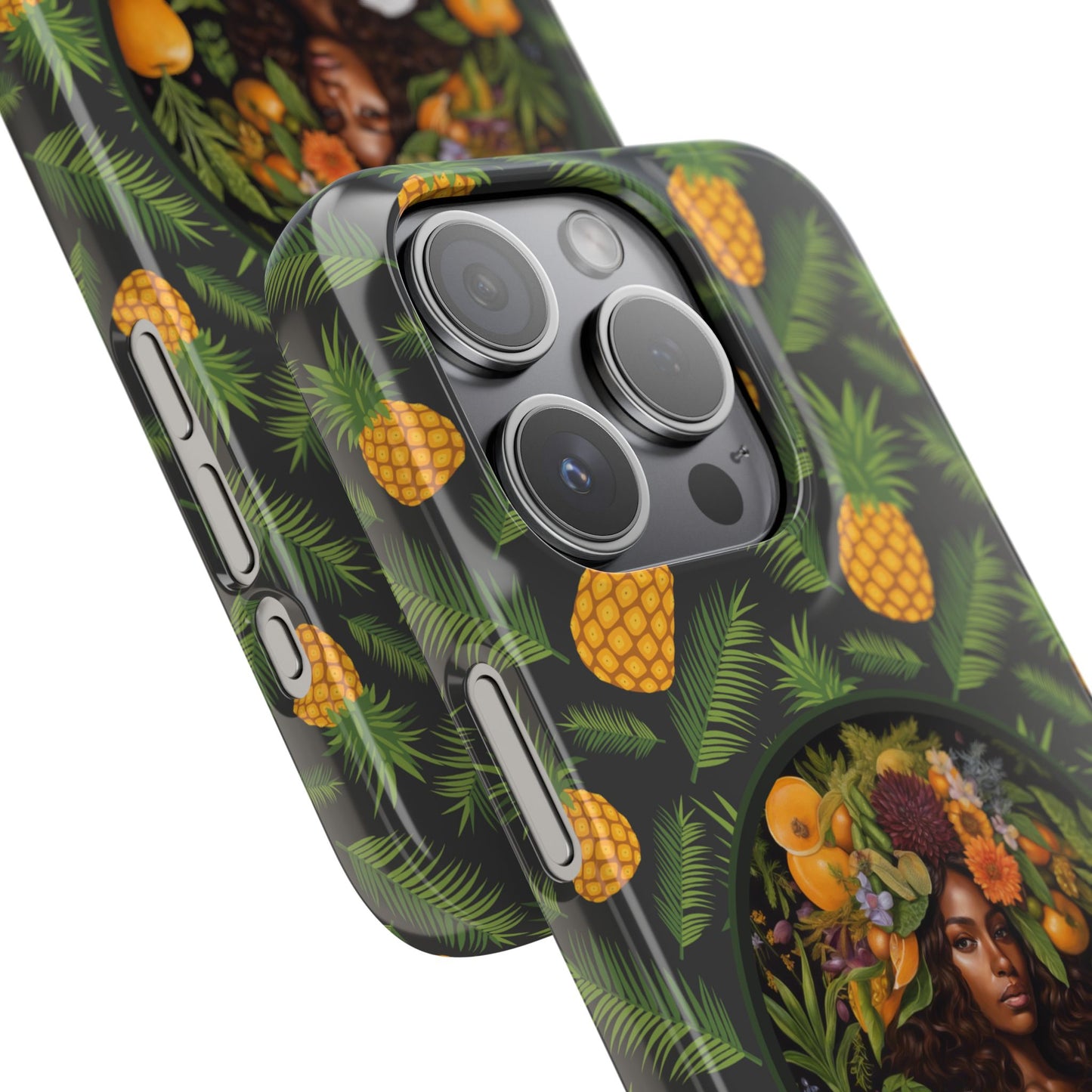 Organically Me A Pineapple Plant Garden Snap Case with Black Woman
