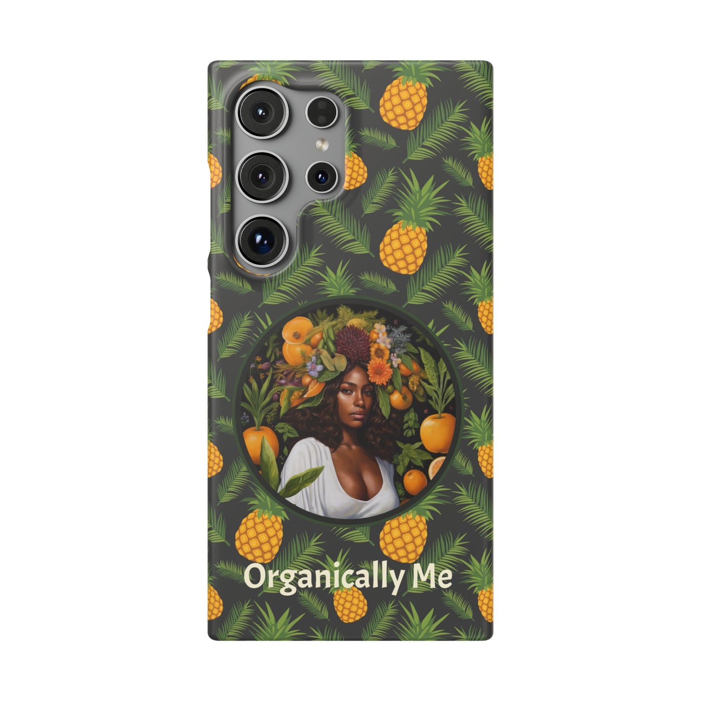 Organically Me A Pineapple Plant Garden Snap Case with Black Woman
