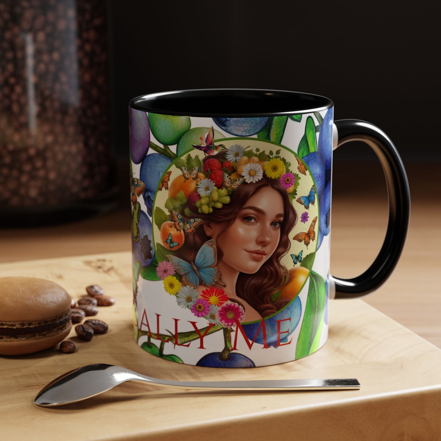 Organically Me Blueberry Bella Plant2 Garden Vegan Ceramic Plant Mug with (11oz) 8 Color Combos