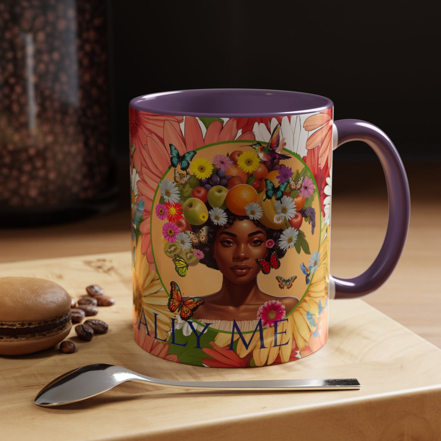 Organically Me Gerber Joy3 Plant Garden Vegan Ceramic Plant Mug with Woman (11oz) 8 Color Combos