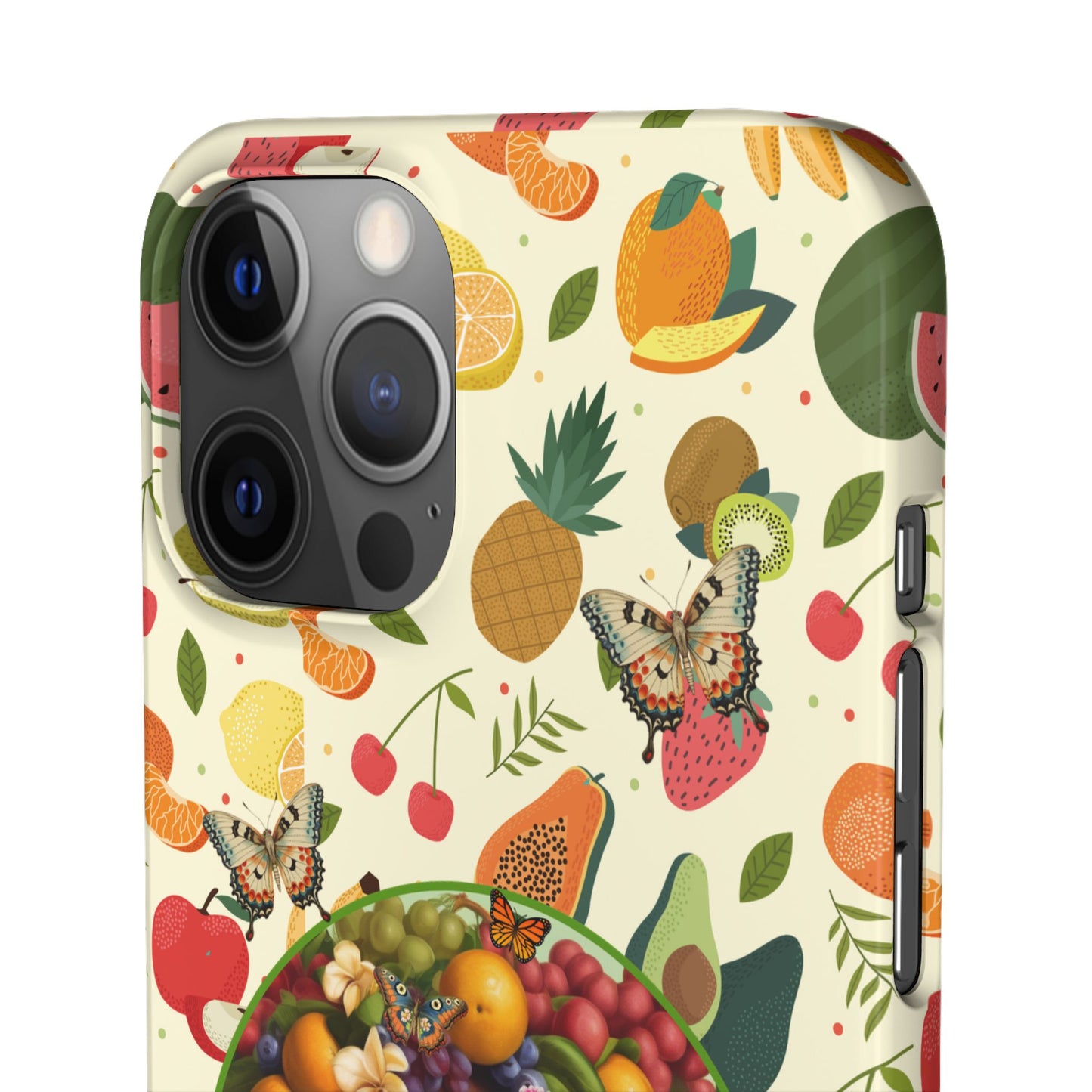 Organically Me Fruit & Veggie Queen Plant Garden Snap Phone Case with Black Woman, for iPhone and Android