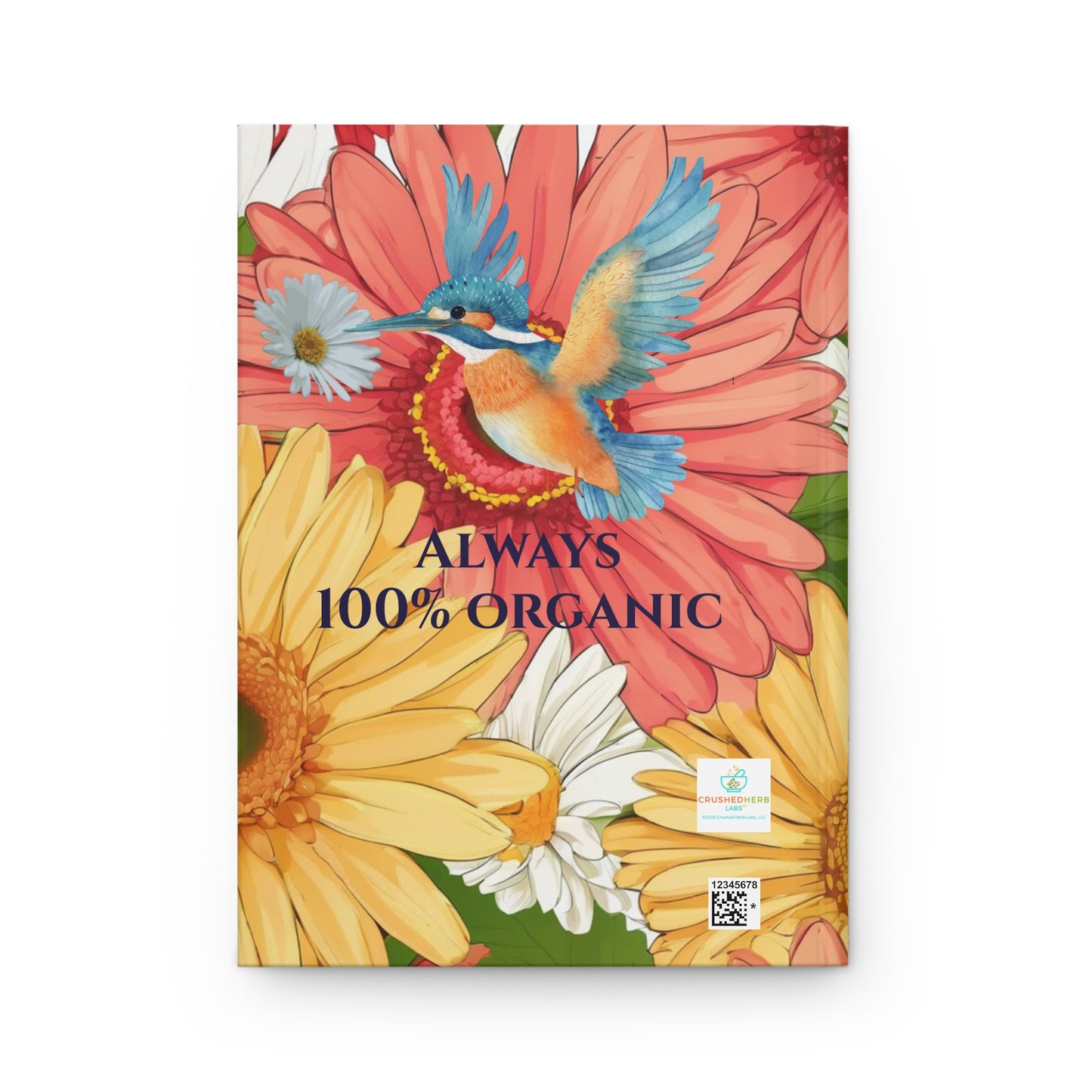 Organically Me Gerber Joy3 Plant Garden & Vegan Hardcover Journal, Matte 150 pages, Black women