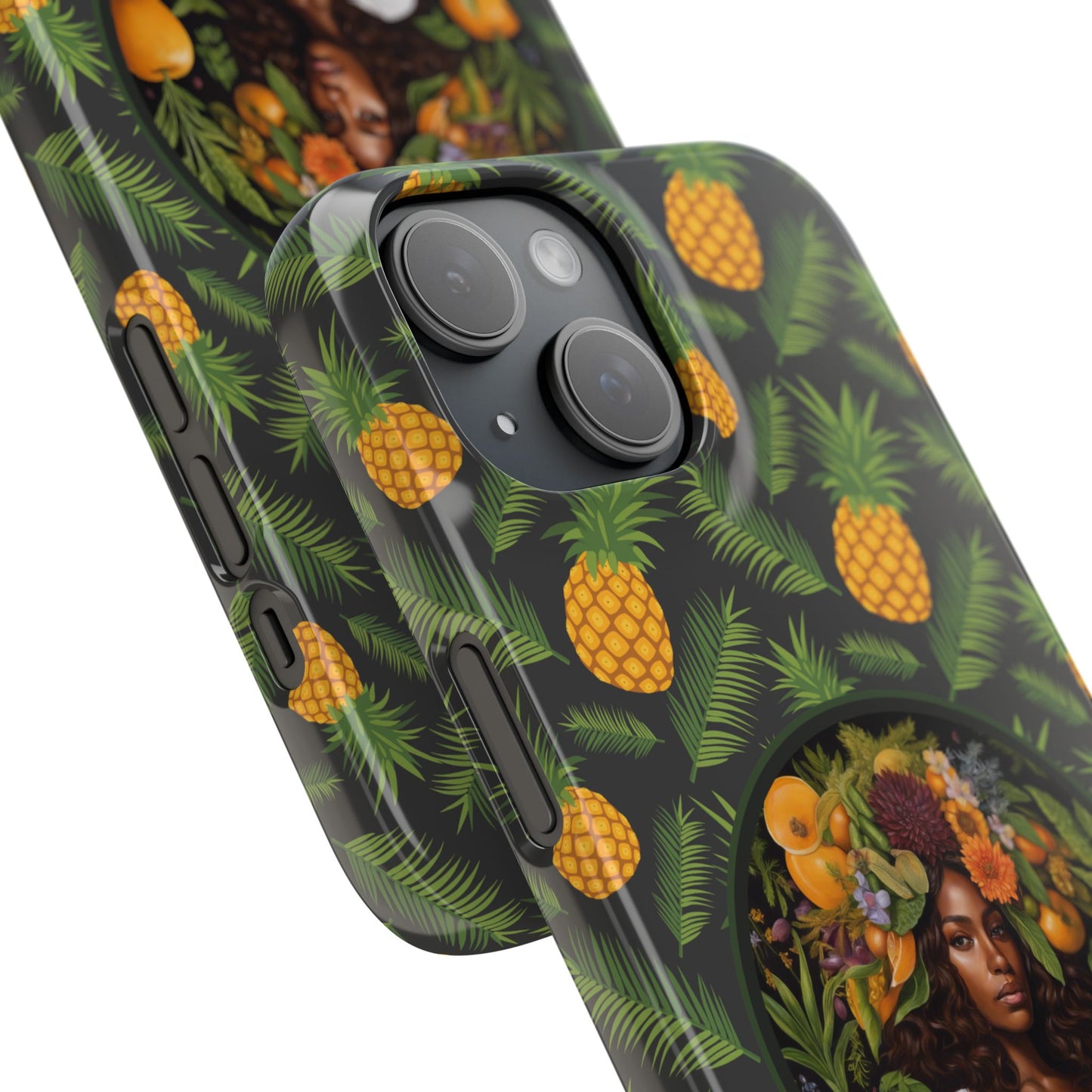 Organically Me A Pineapple Plant Garden Snap Case with Black Woman