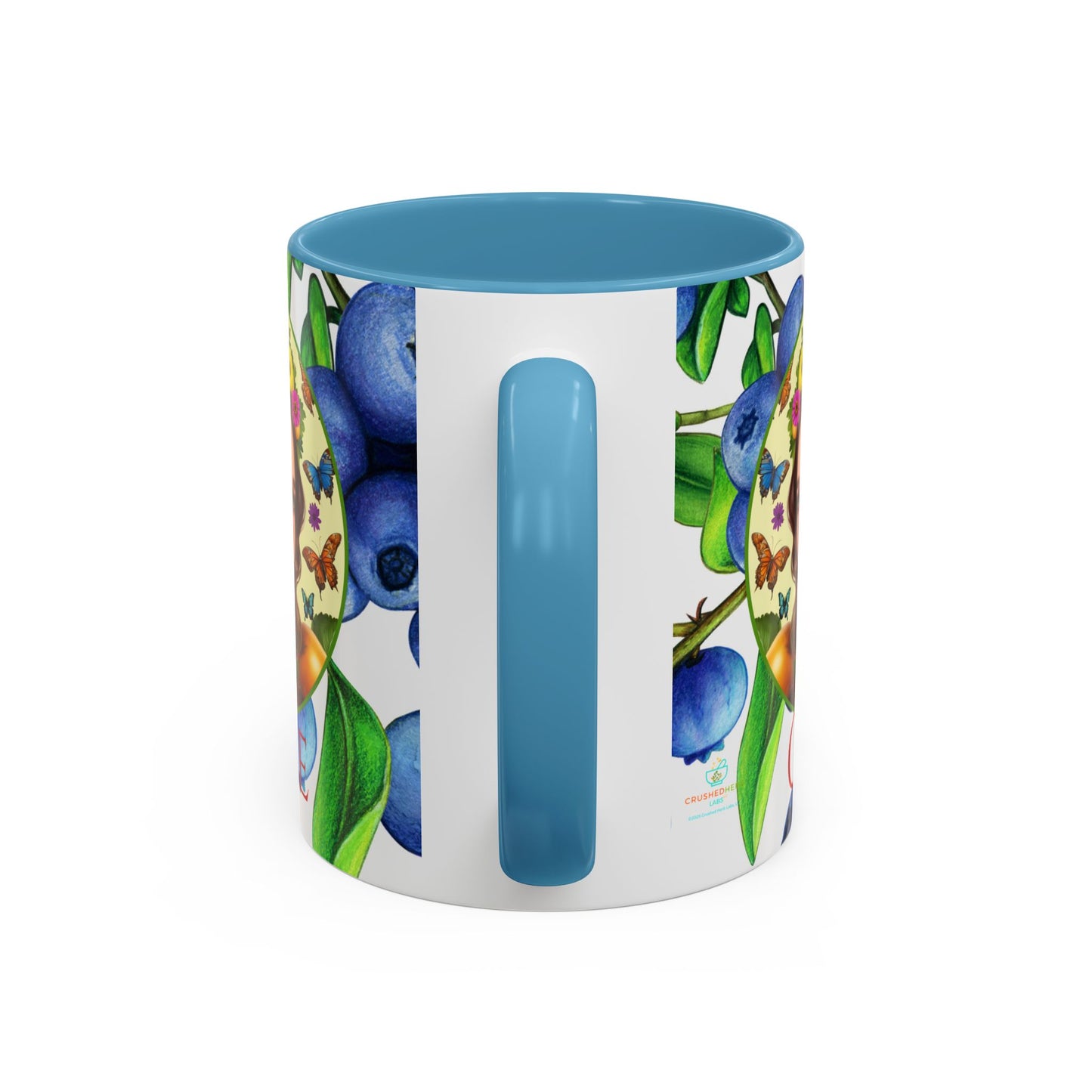 Organically Me Blueberry Bella Plant2 Garden Vegan Ceramic Plant Mug with (11oz) 8 Color Combos