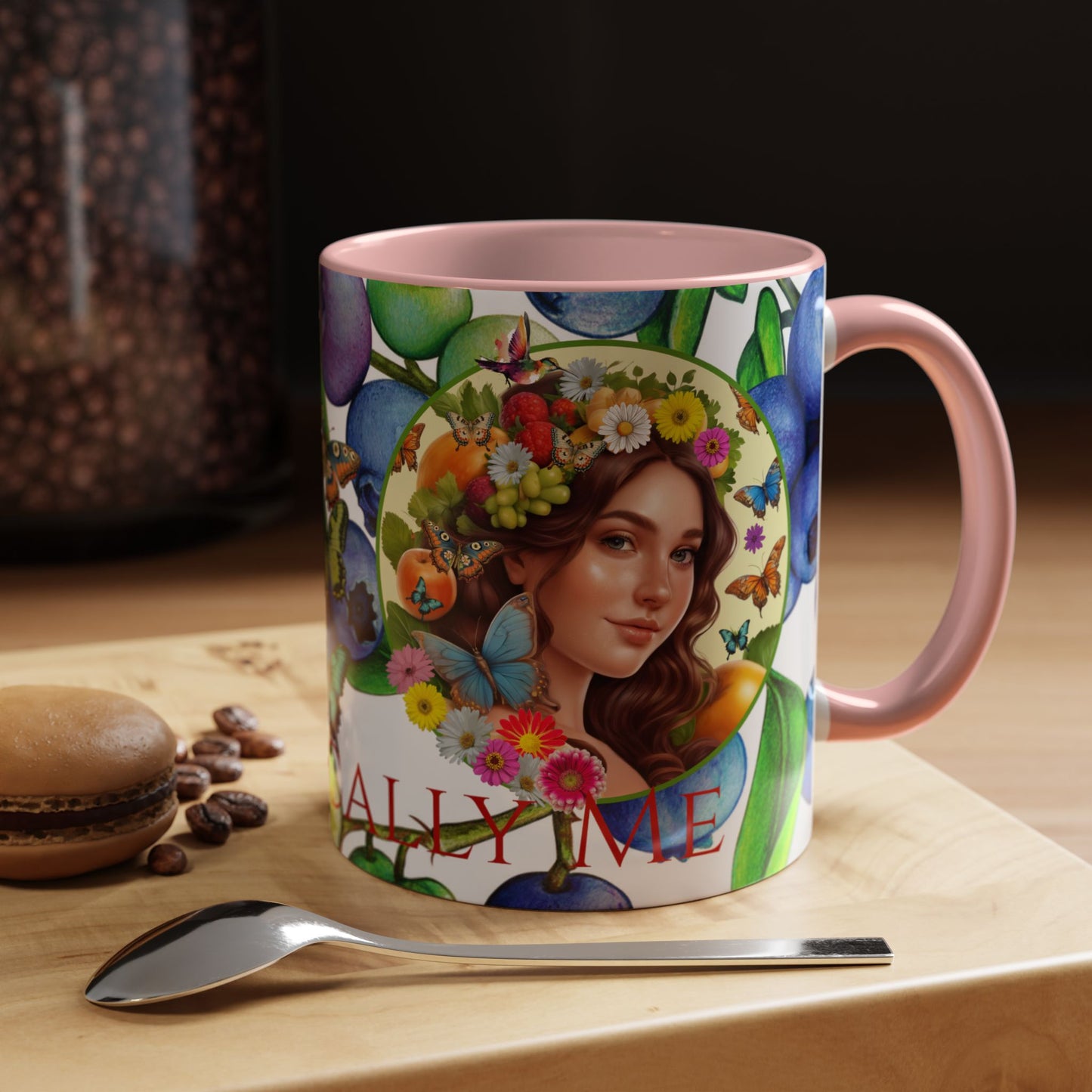 Organically Me Blueberry Bella Plant2 Garden Vegan Ceramic Plant Mug with (11oz) 8 Color Combos