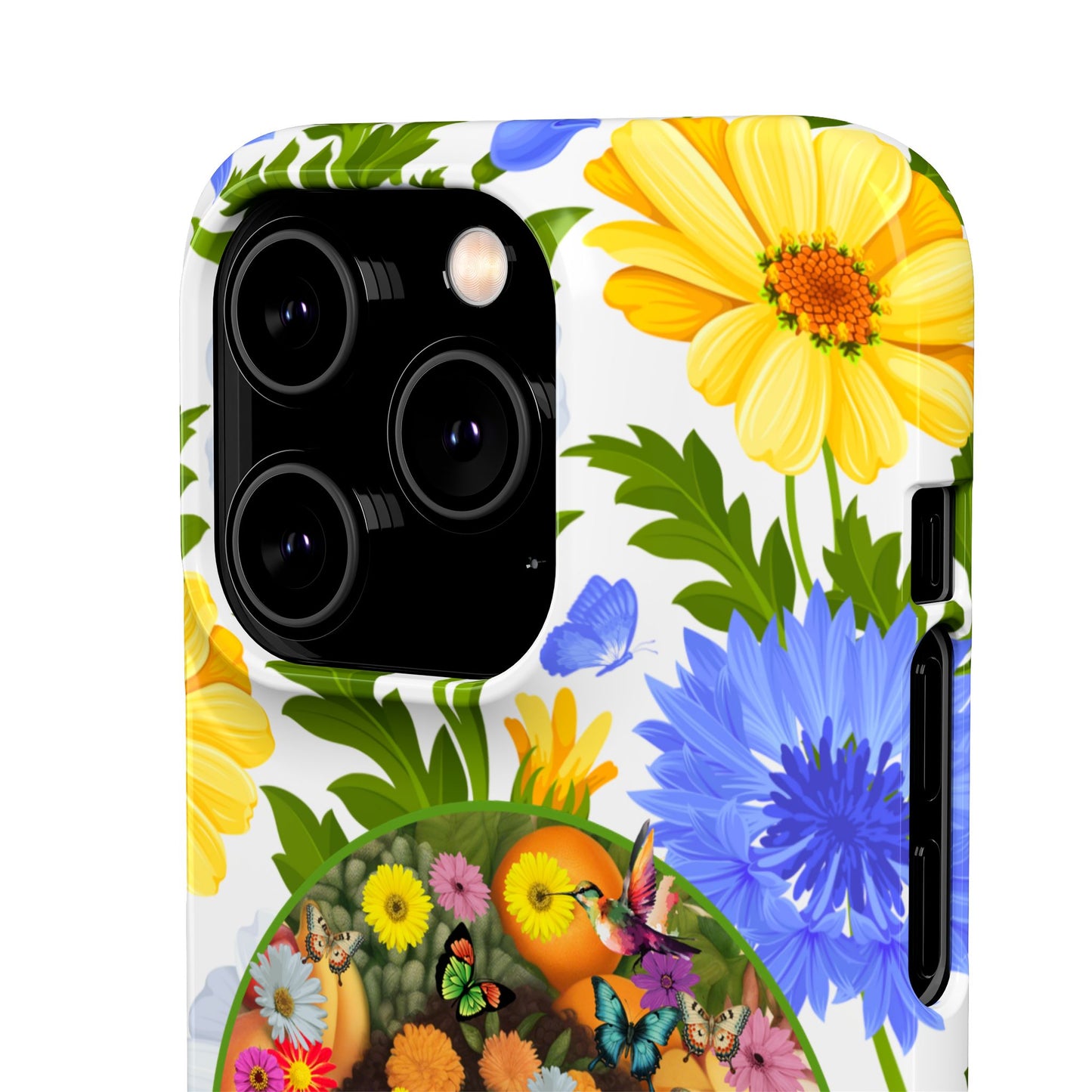 100% Organic Purple Plant Garden Snap Phone Case with Black Woman, for iPhone and Android