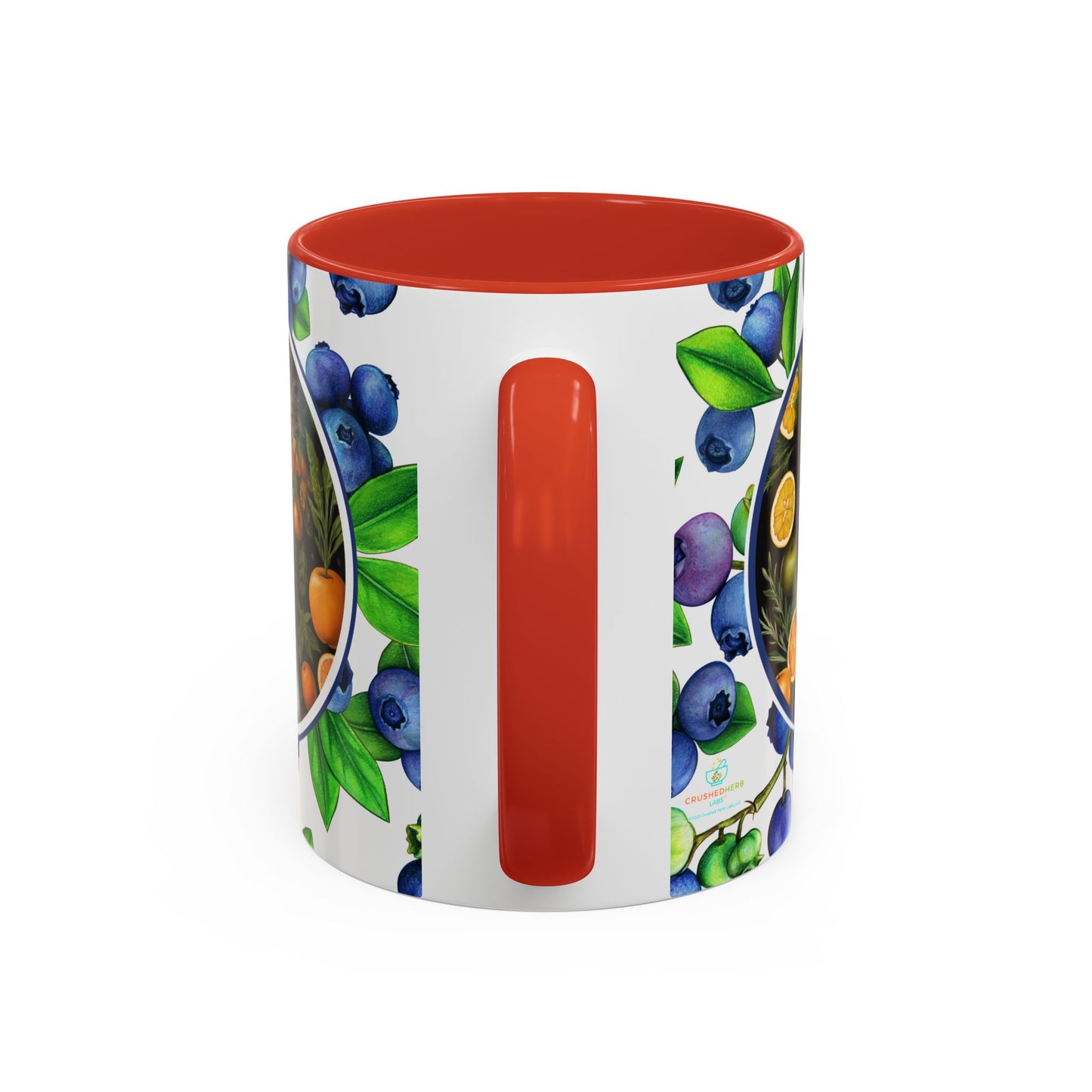 Organically Me Blueberry Plant Garden Vegan Ceramic Plant Mug with Black woman (11oz) 8 Color Combos