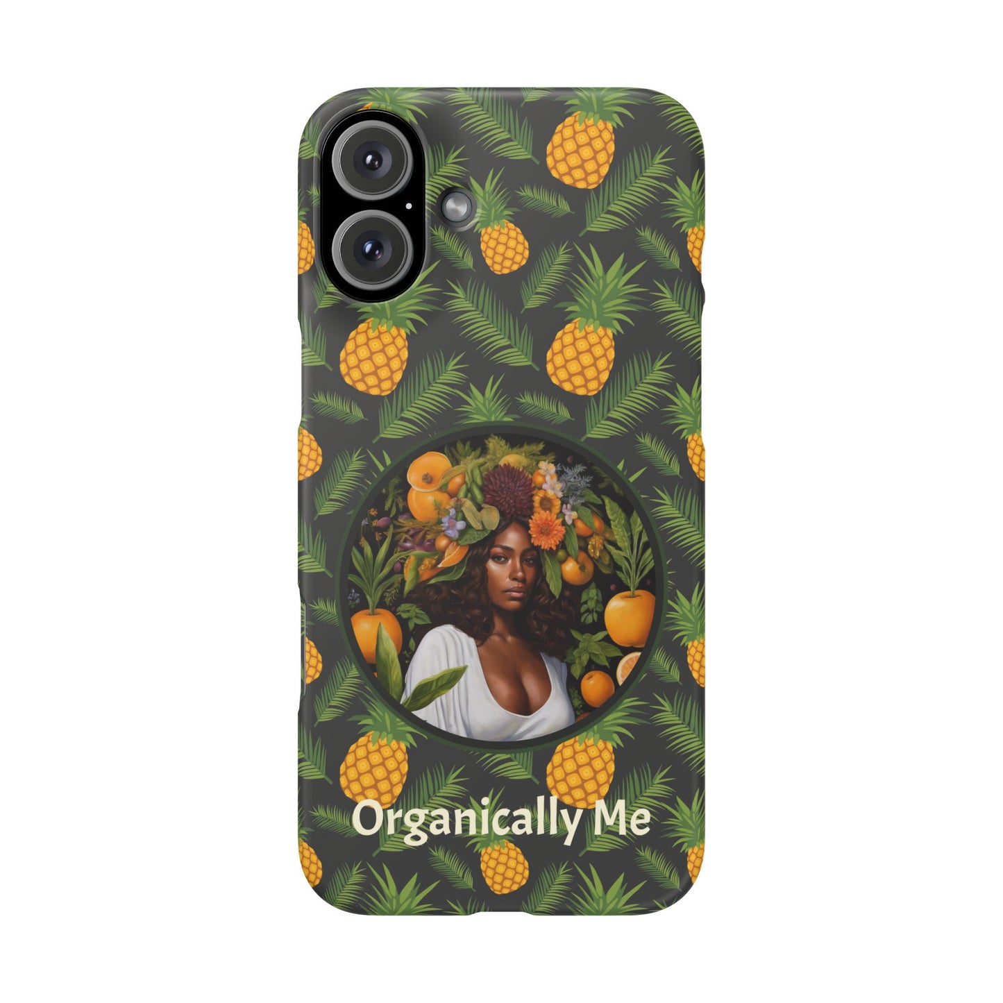 Organically Me A Pineapple Plant Garden Snap Case with Black Woman